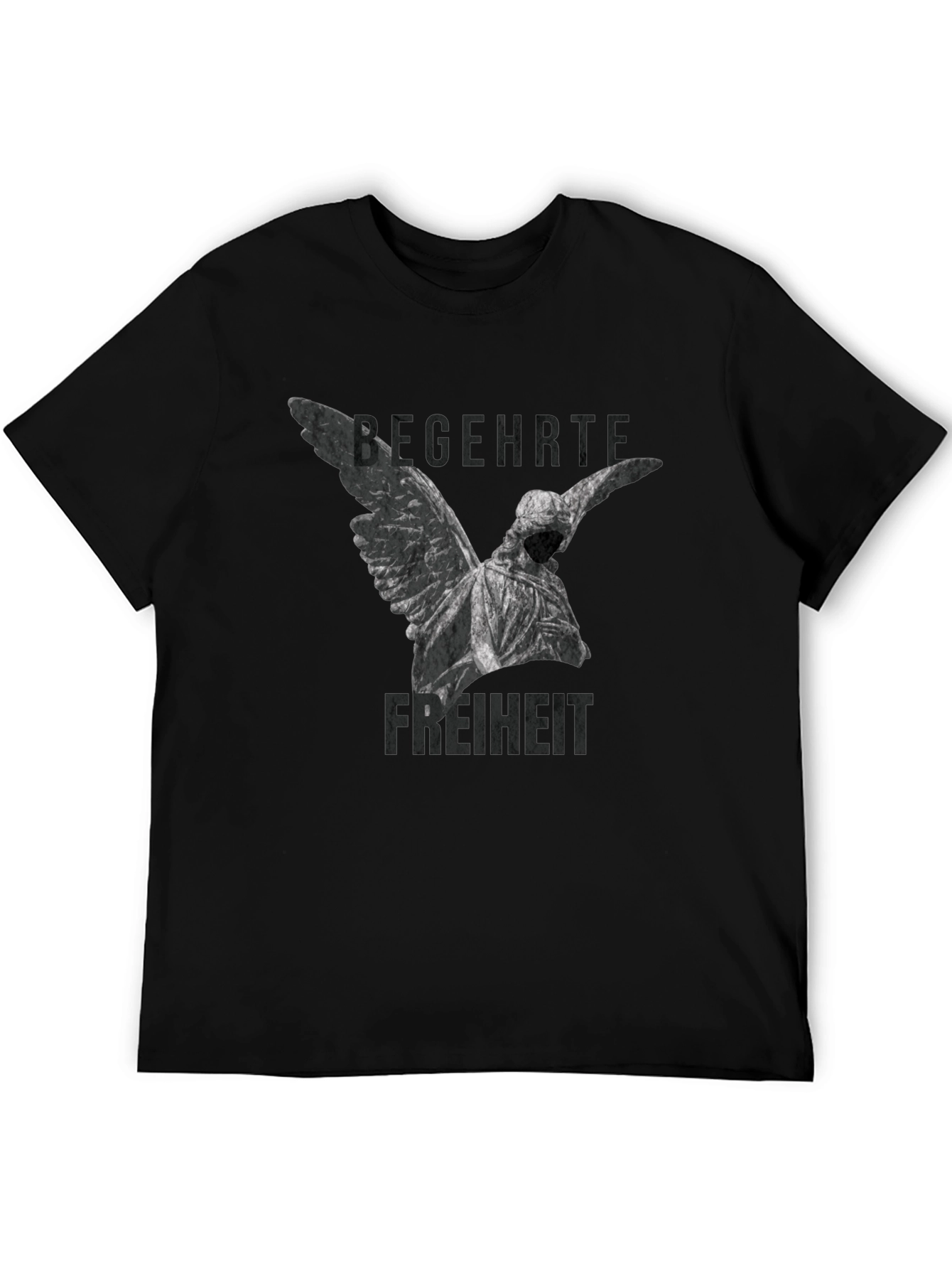 Angel Statue Graphic Tee - Begehrte Freiheit T-Shirt