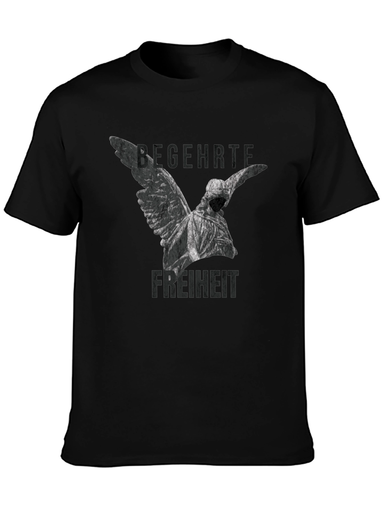 Angel Statue Graphic Tee - Begehrte Freiheit T-Shirt