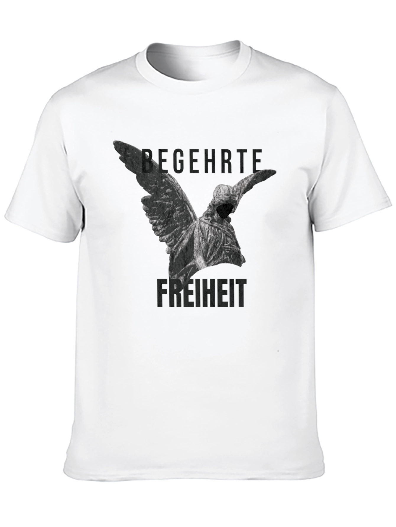 Angel Statue Graphic Tee - Begehrte Freiheit T-Shirt