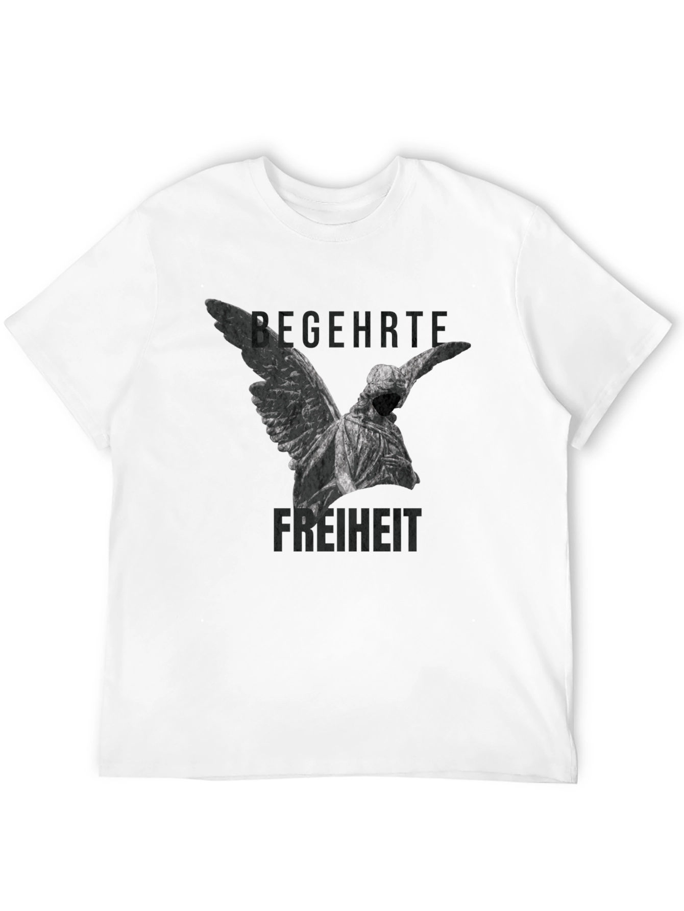 Angel Statue Graphic Tee - Begehrte Freiheit T-Shirt