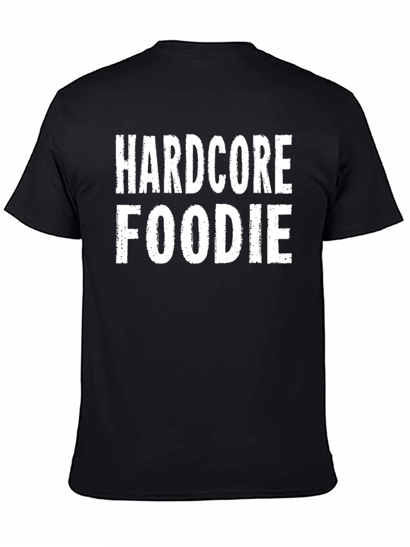 Hardcore Foodie Black Graphic T-Shirt