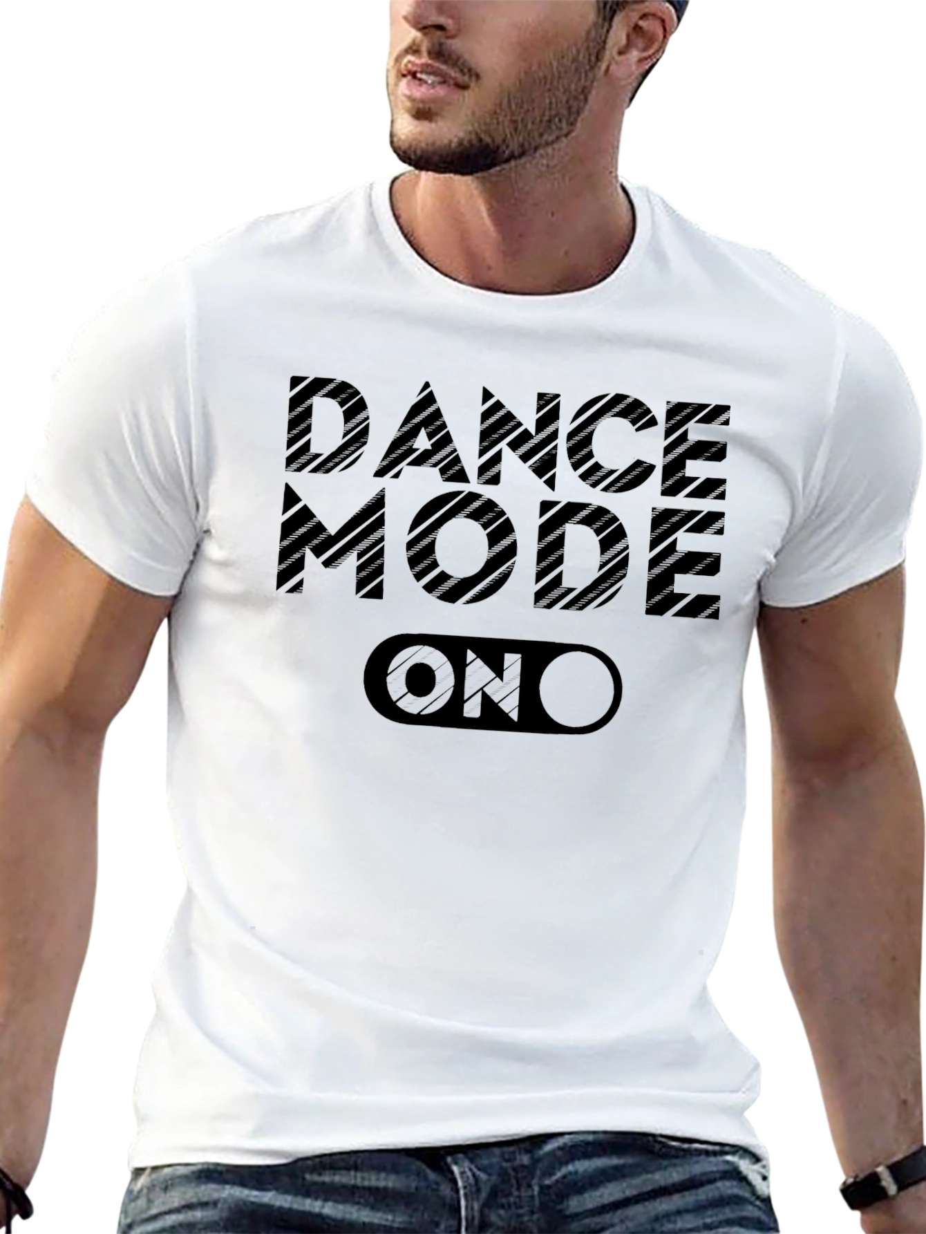 Dance Mode ON T-Shirt - Black Graphic Tee