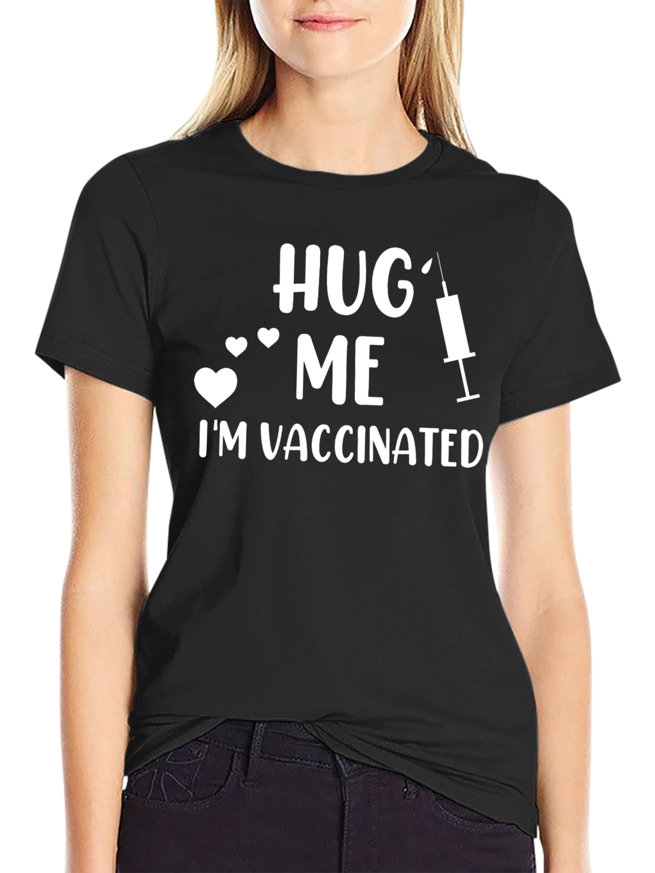 Hug Me Im Vaccinated T-Shirt - Pro Vaccination Tee