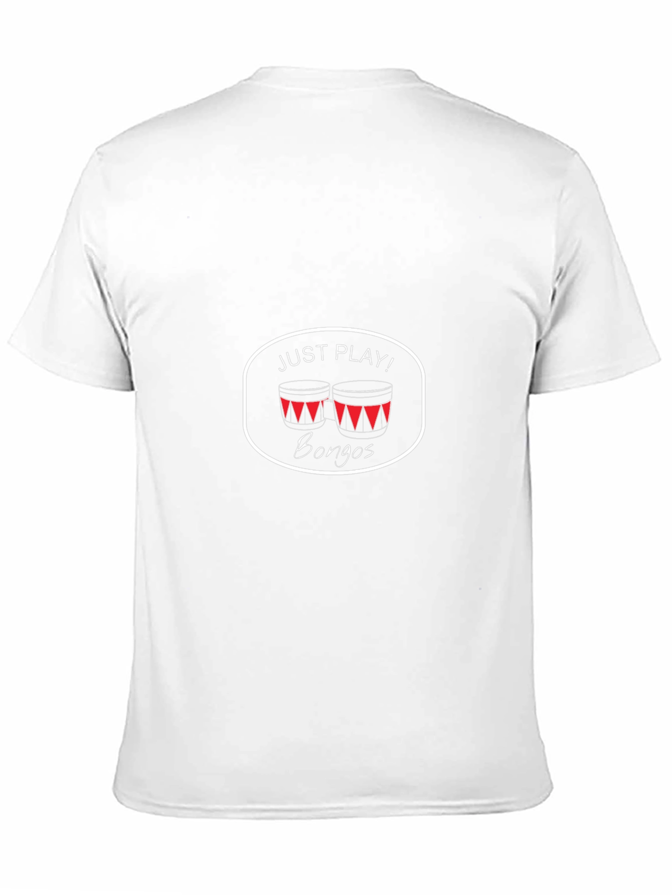 Just Play Bongos T-Shirt - Black Cotton Tee