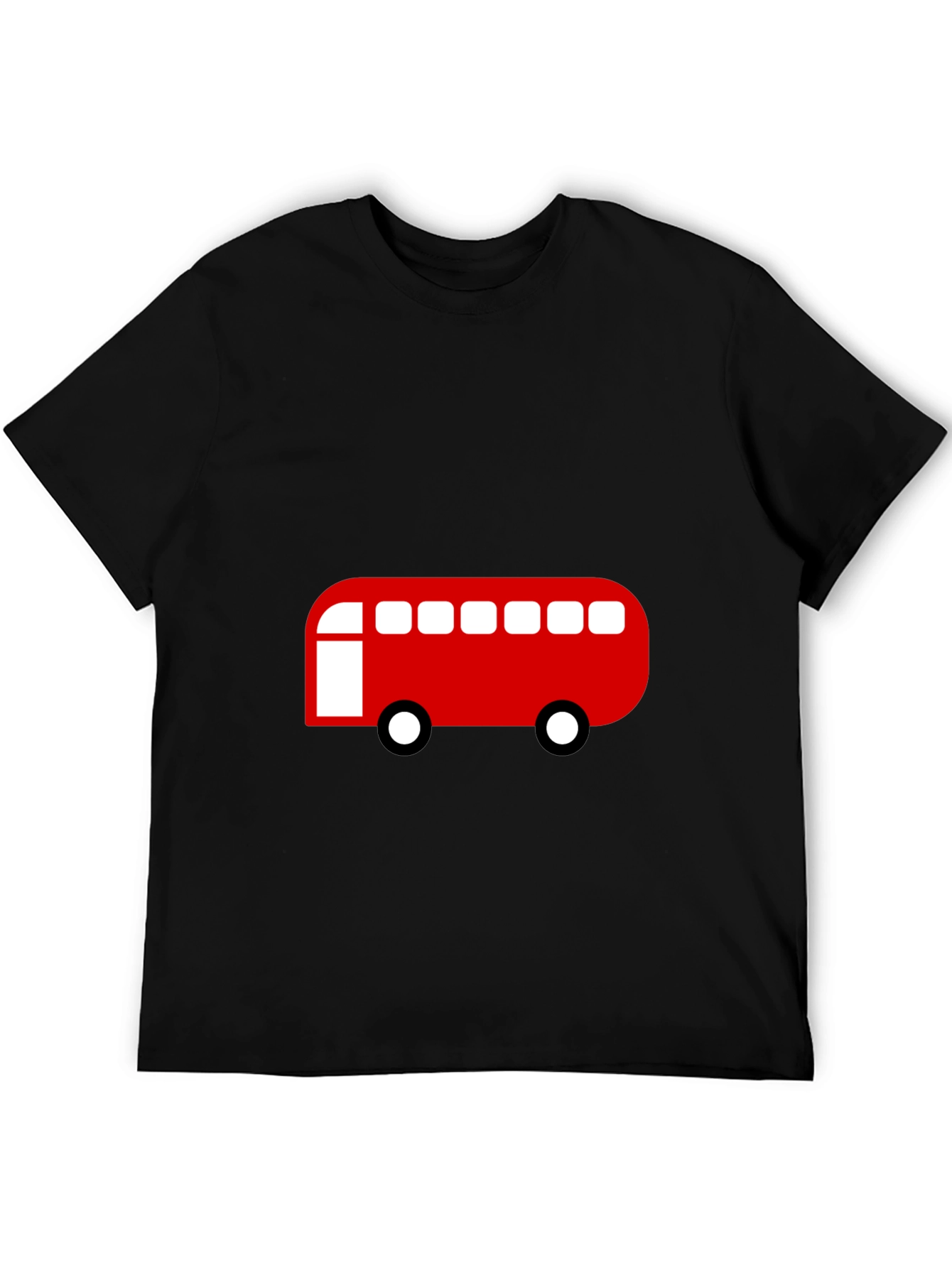 Red Bus Graphic Tee - Classic Style