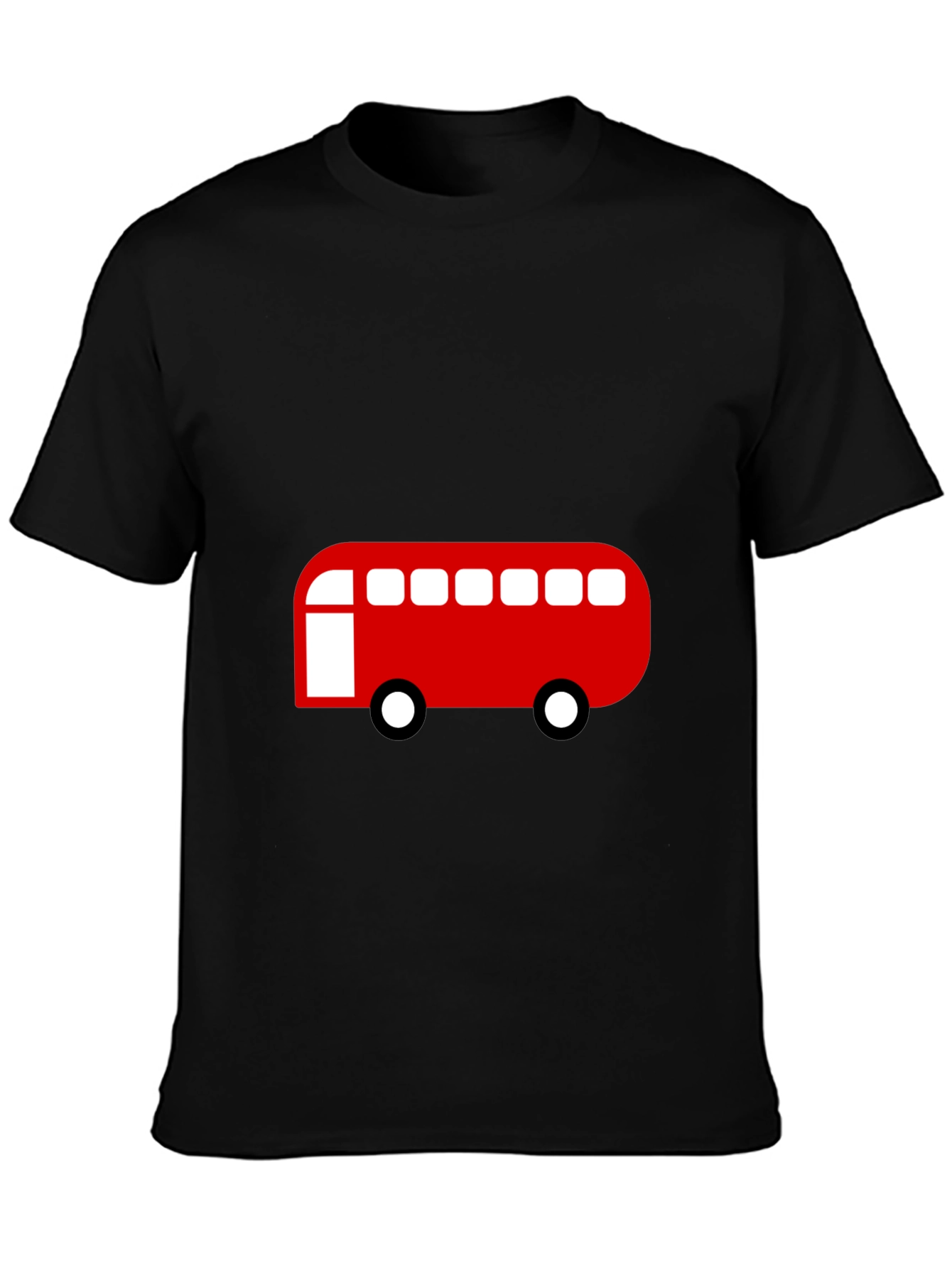 Red Bus Graphic Tee - Classic Style