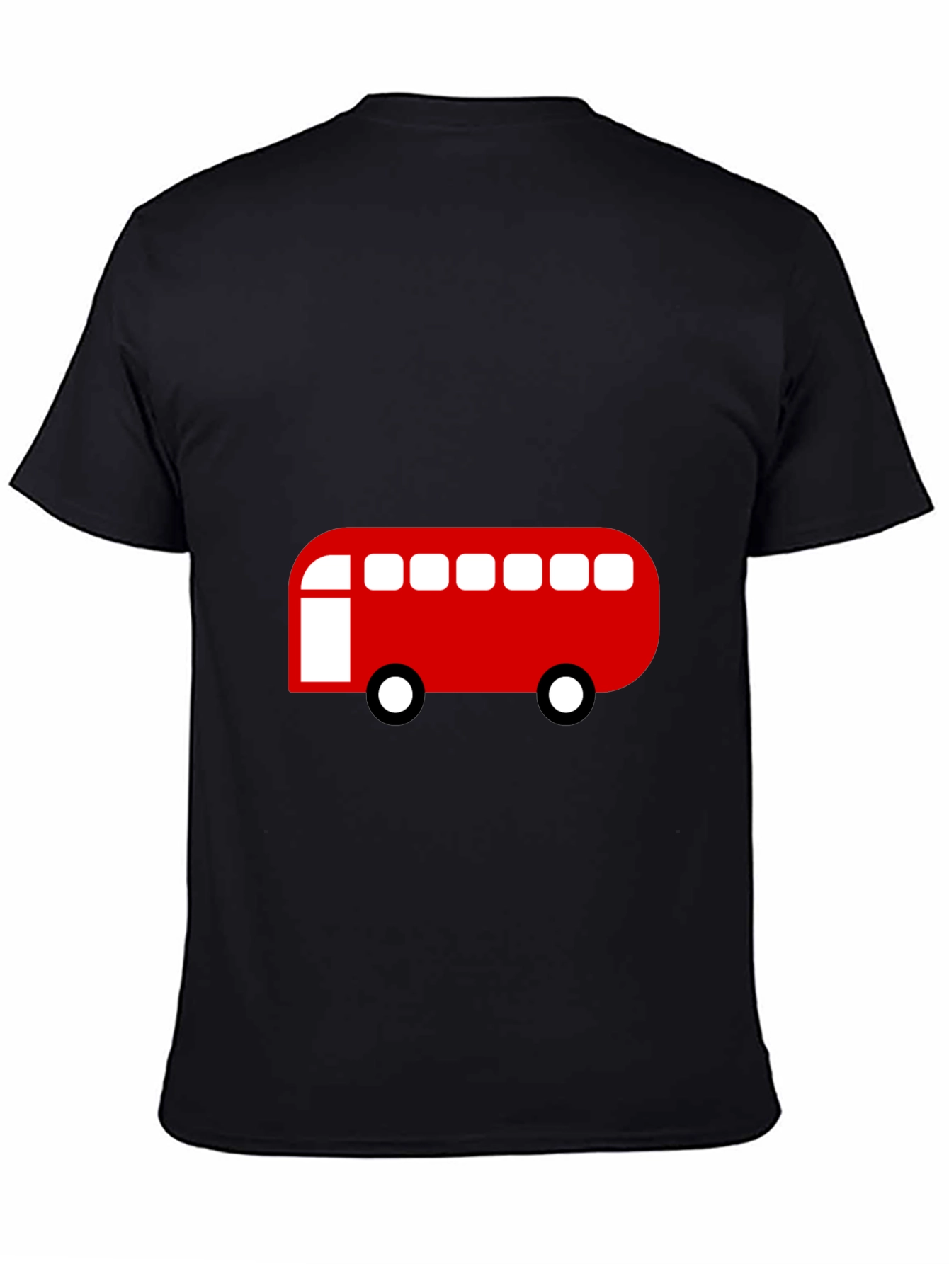 Red Bus Graphic Tee - Classic Style