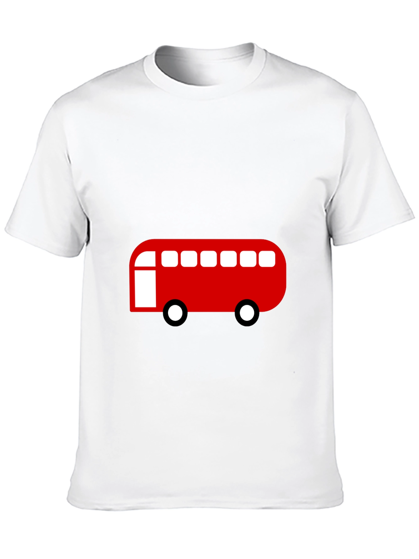 Red Bus Graphic Tee - Classic Style
