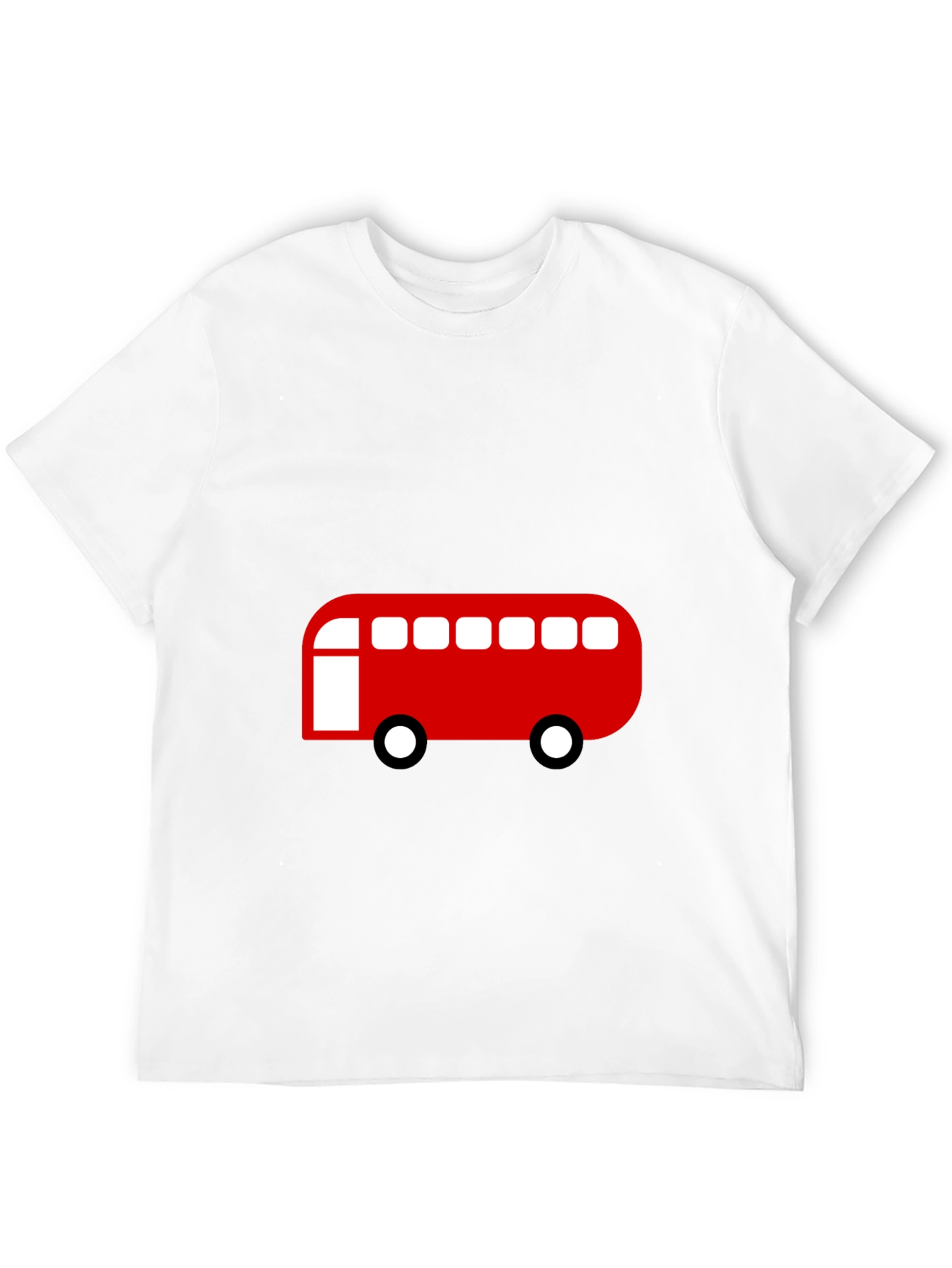 Red Bus Graphic Tee - Classic Style