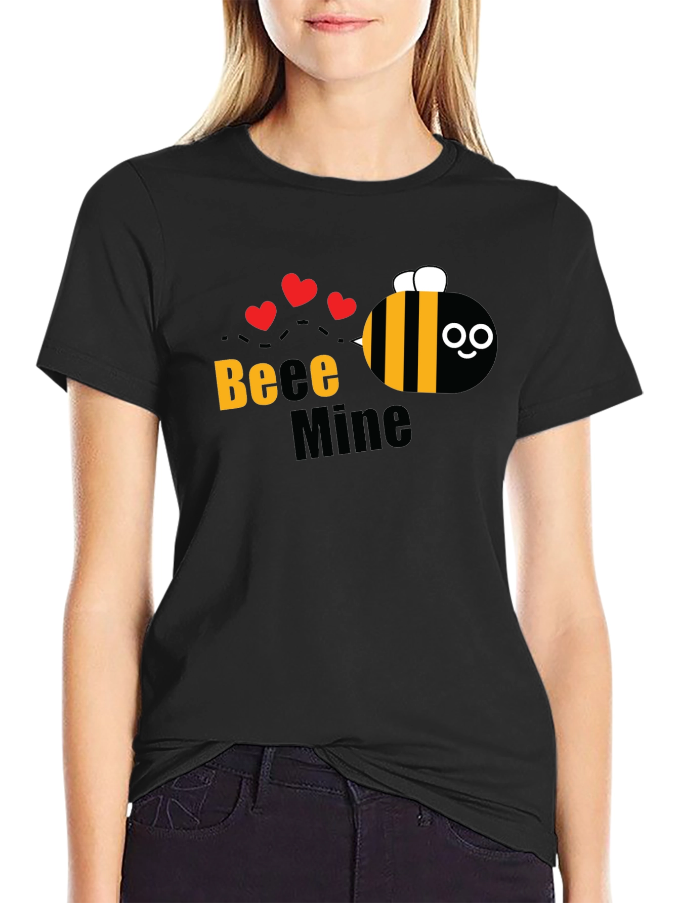 Bee Mine Valentines Day Graphic T-Shirt