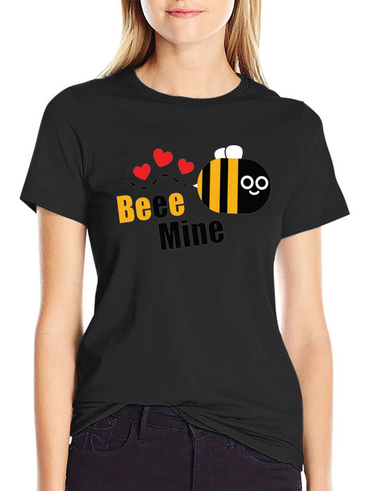 Bee Mine Valentines Day Graphic T-Shirt