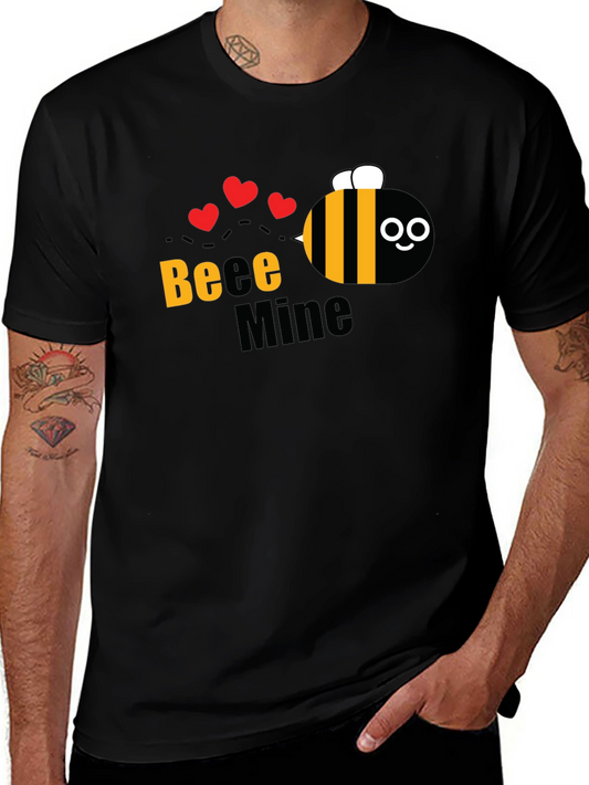 Bee Mine Valentines Day Graphic T-Shirt
