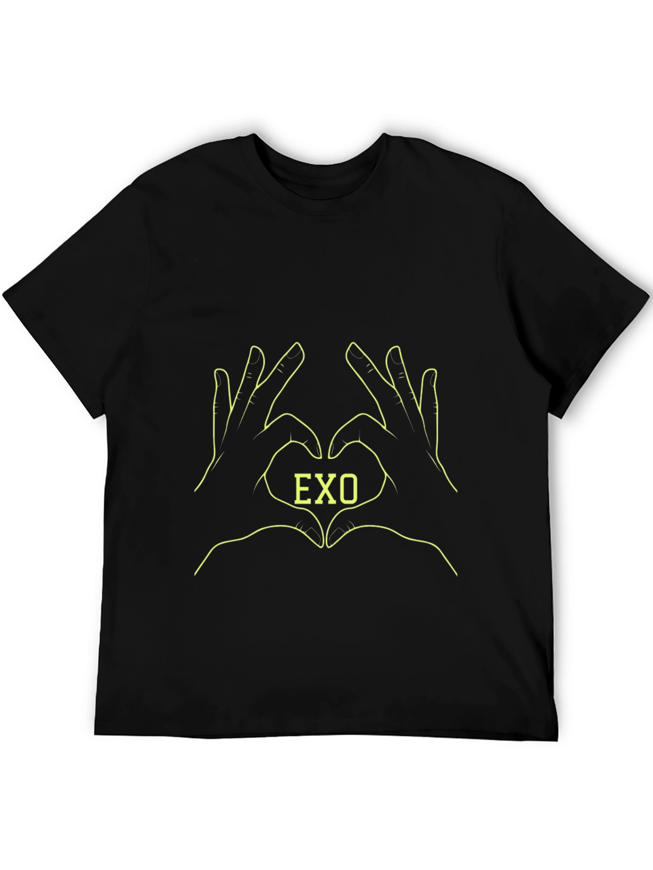 EXO Heart Hands Black T-Shirt