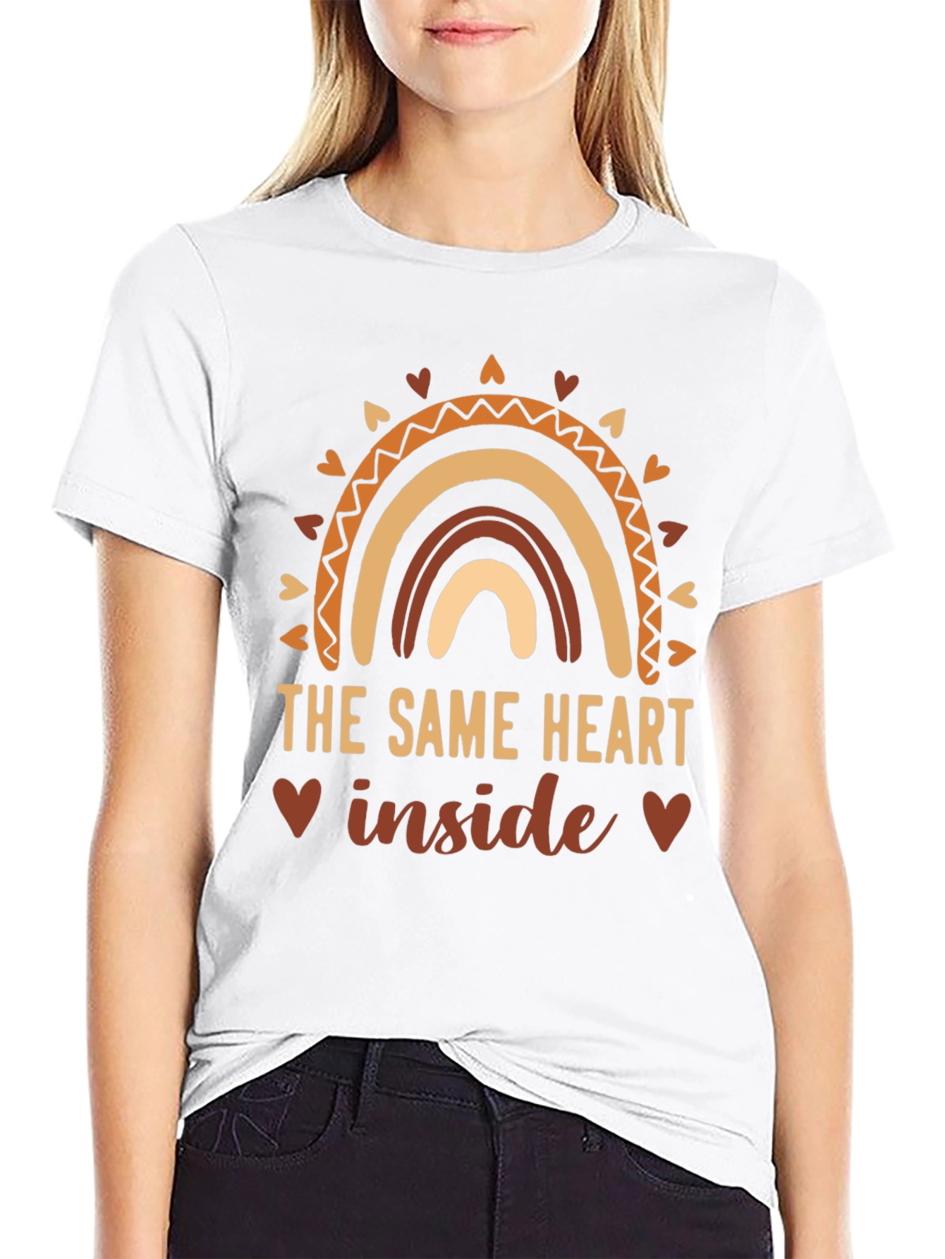 The Same Heart Inside Rainbow Graphic Tee