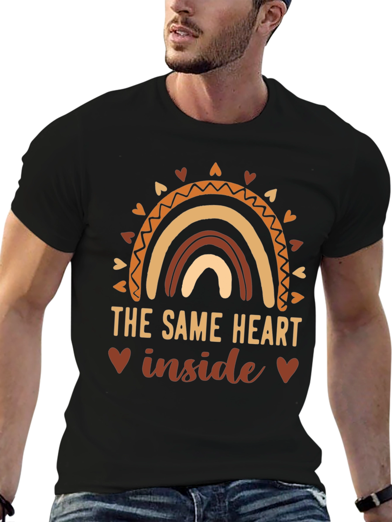 The Same Heart Inside Rainbow Graphic Tee