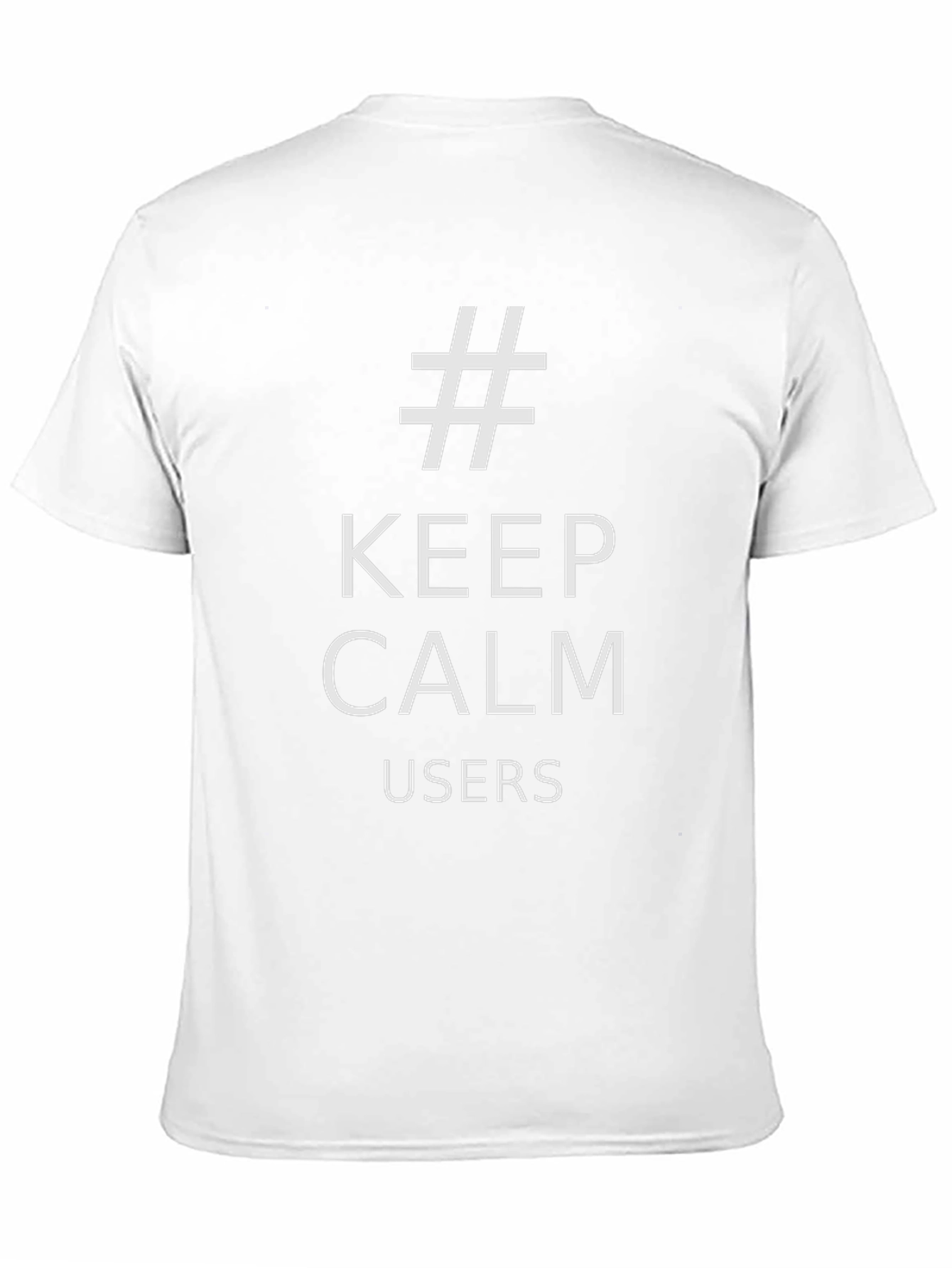 Keep Calm Users Black T-Shirt