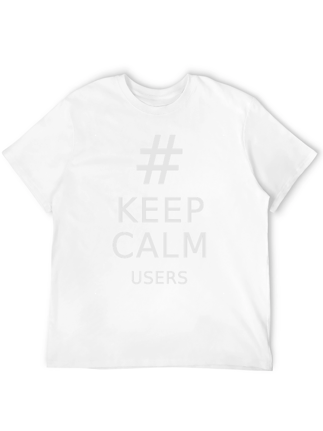 Keep Calm Users Black T-Shirt
