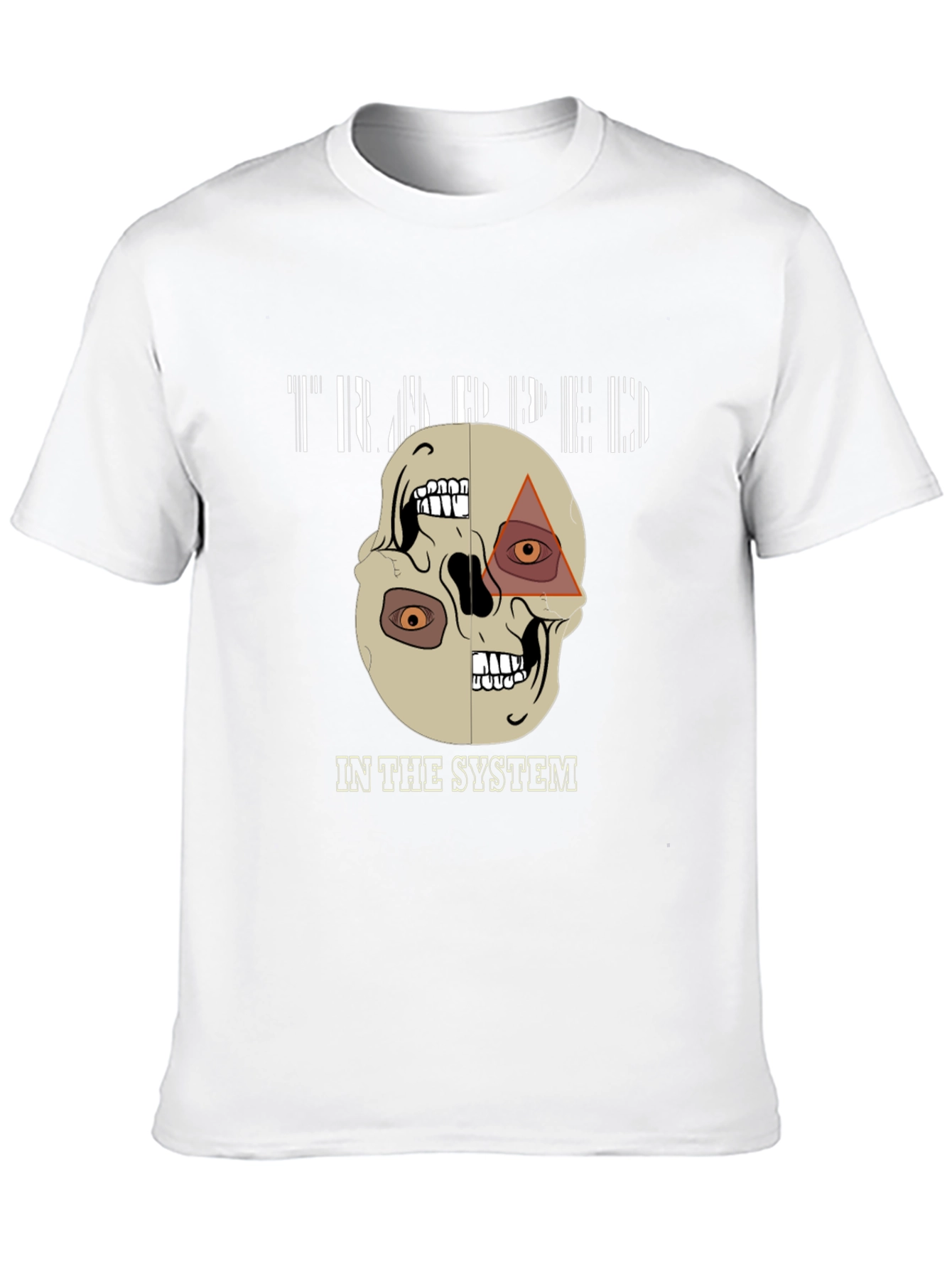 Trapped In The System Skull Graphic Tee