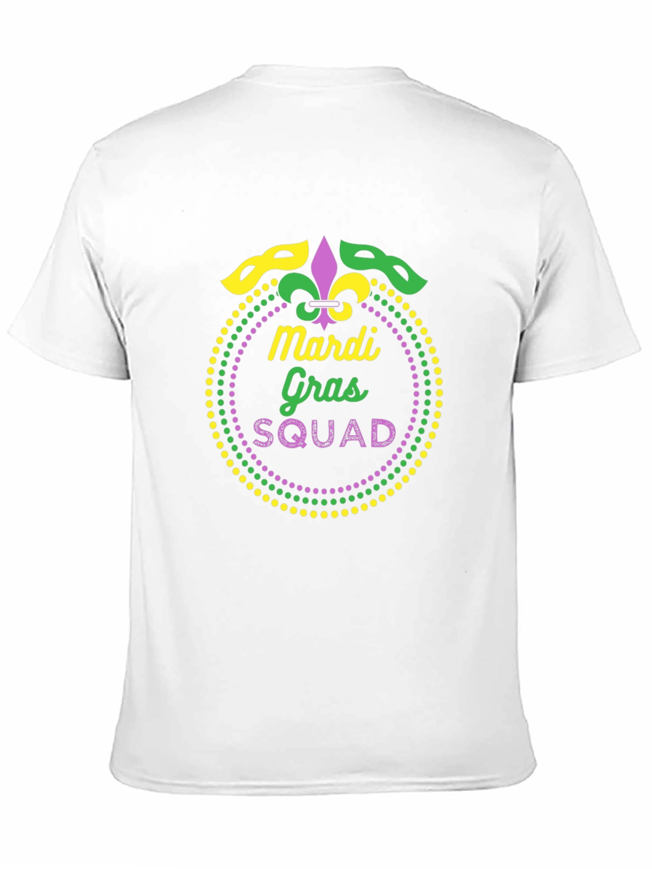 Mardi Gras Squad Graphic Tee - Black