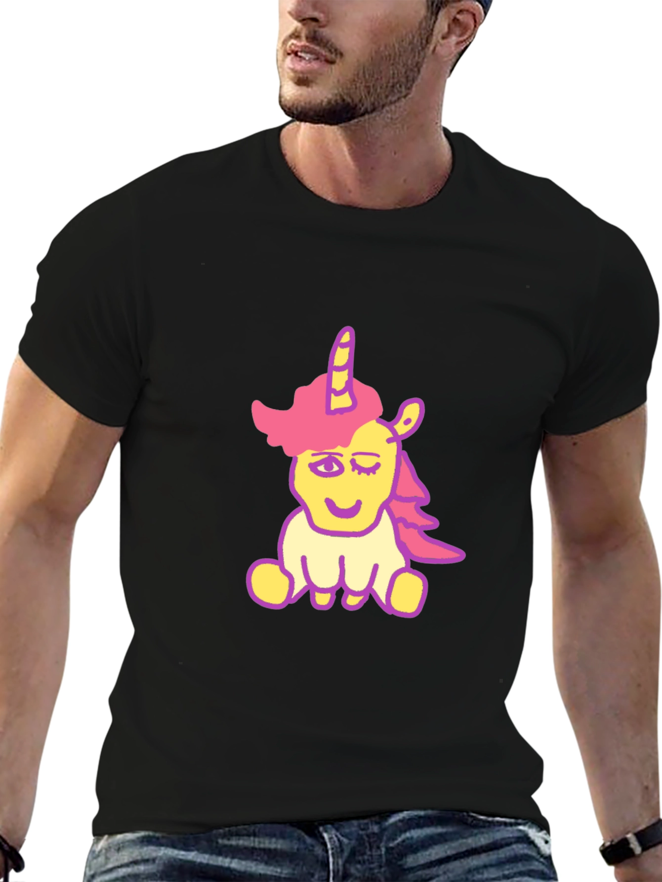 Unicorn Graphic Print T-Shirt