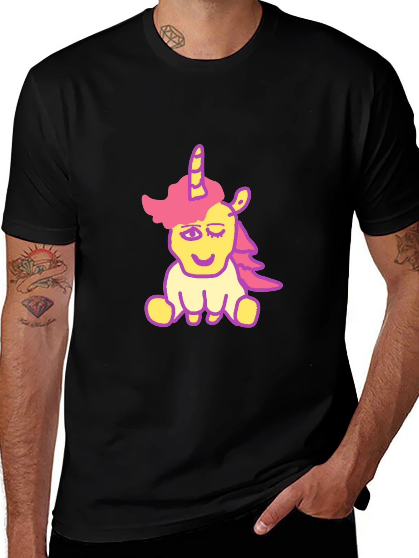 Unicorn Graphic Print T-Shirt