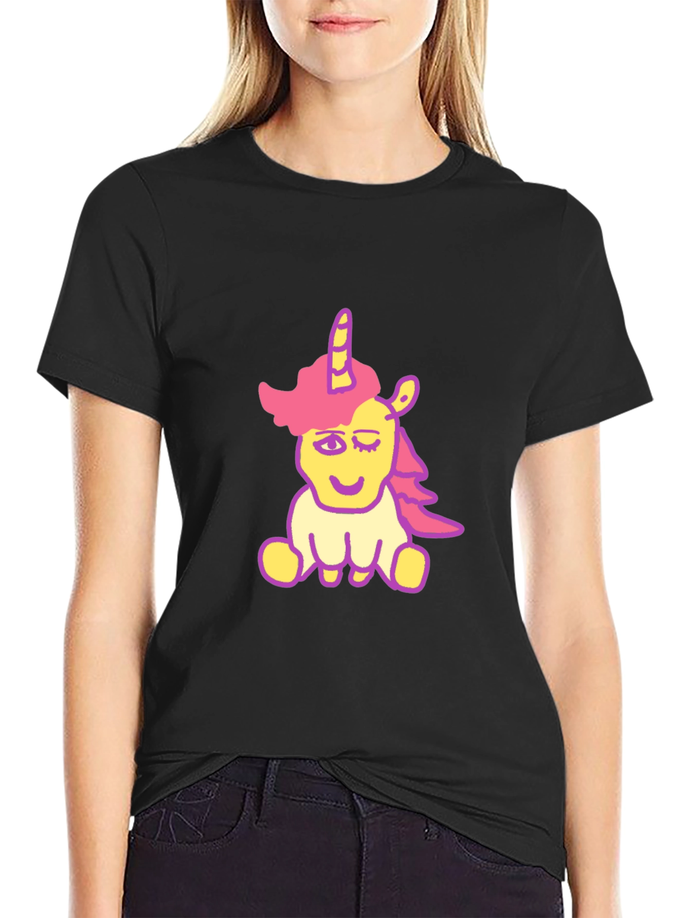 Unicorn Graphic Print T-Shirt