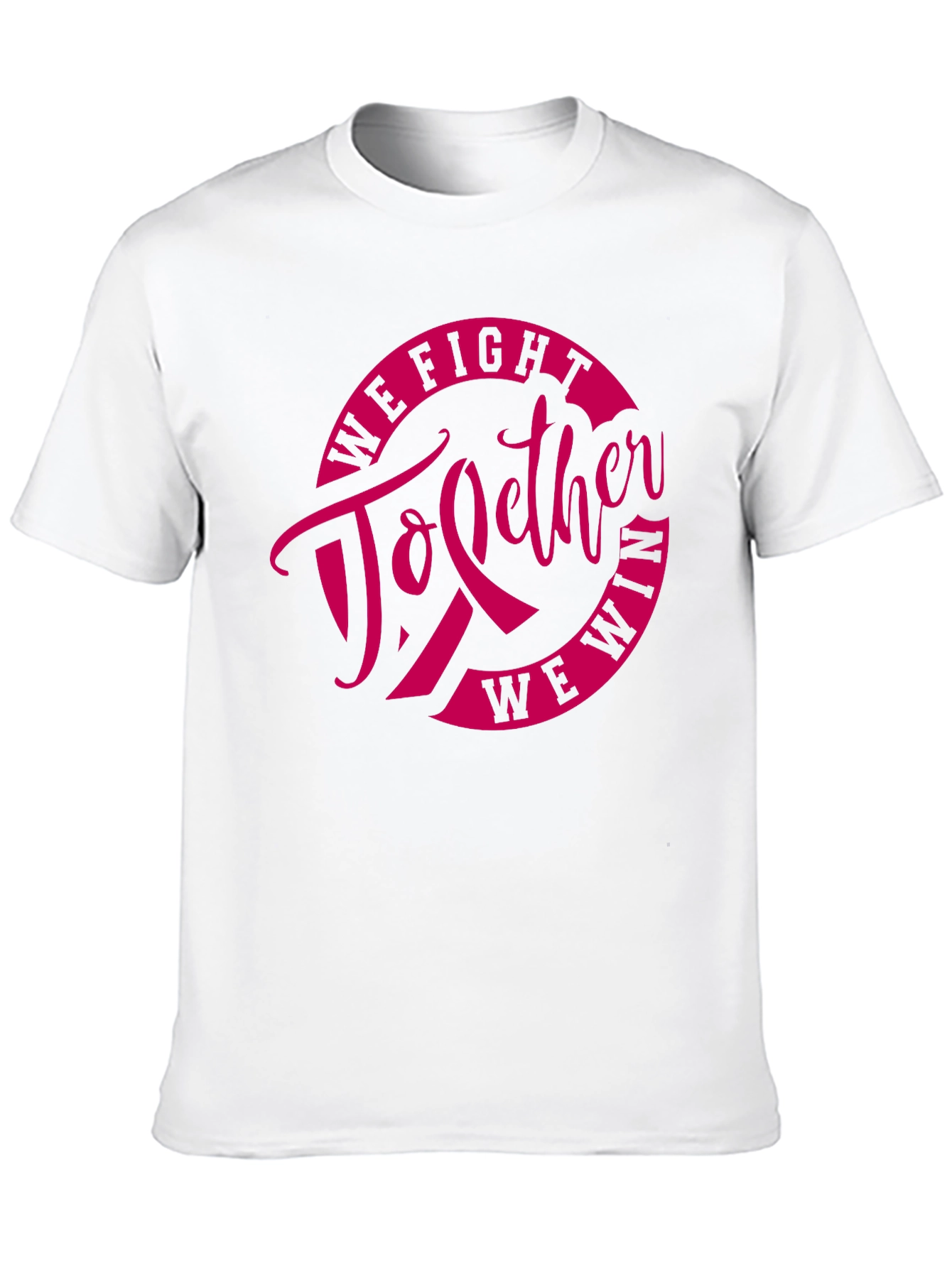 We Fight Together to Win Breast Cancer Awareness T-Shirt