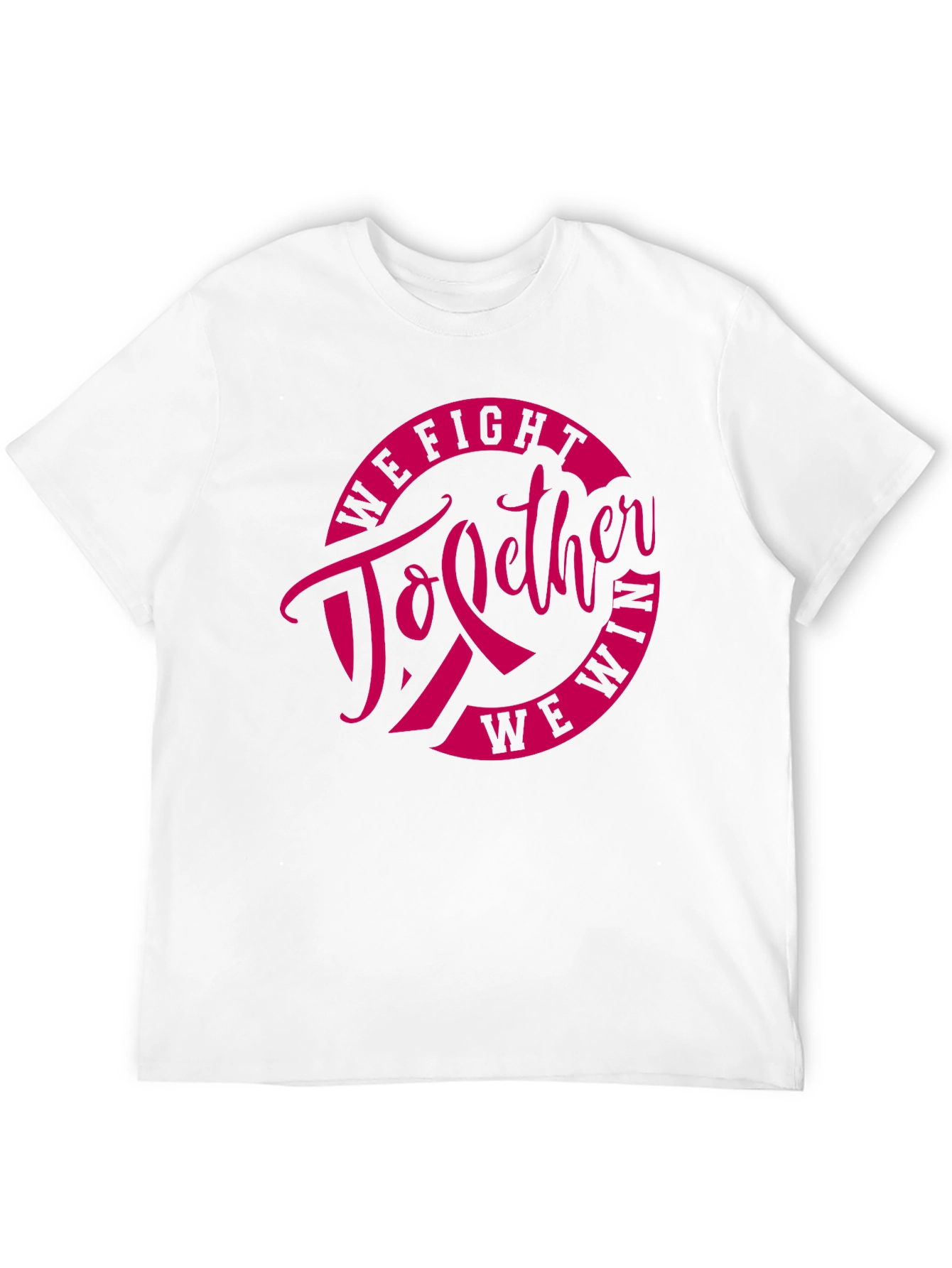 We Fight Together to Win Breast Cancer Awareness T-Shirt