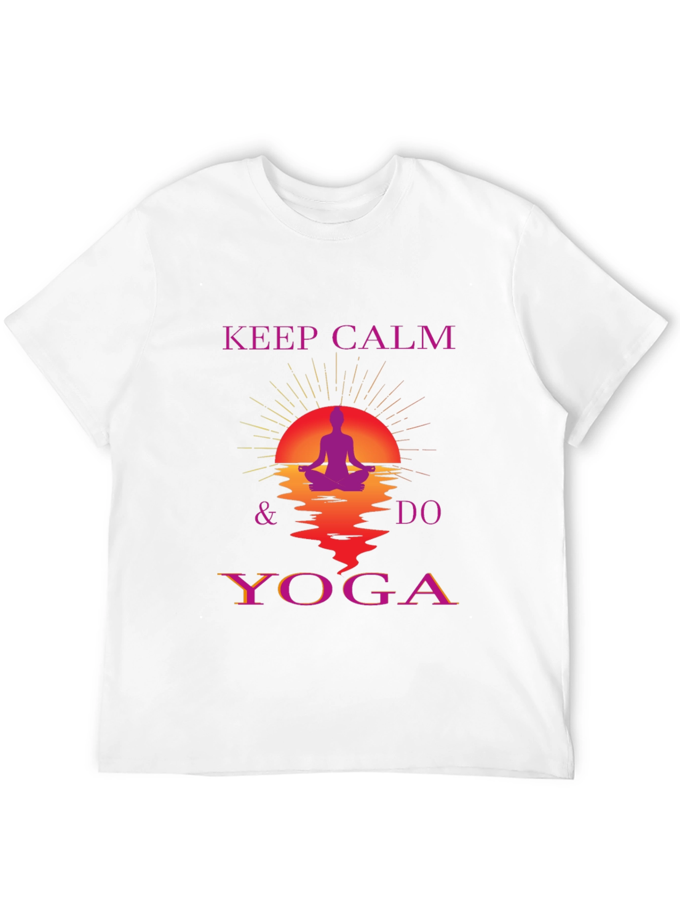 Keep Calm Do Yoga Graphic T-Shirt - Relaxed Fit