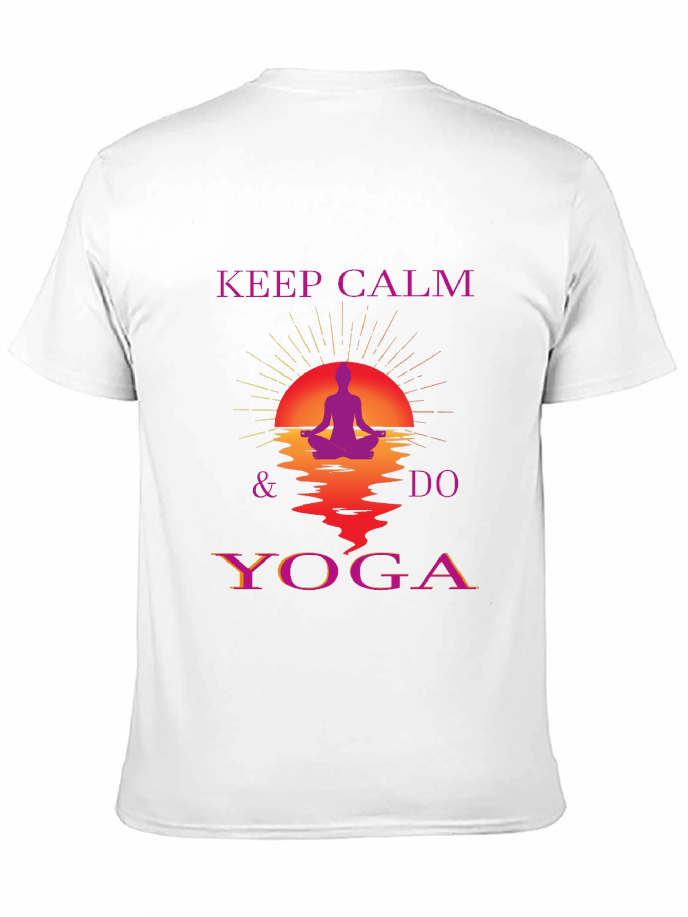 Keep Calm Do Yoga Graphic T-Shirt - Relaxed Fit