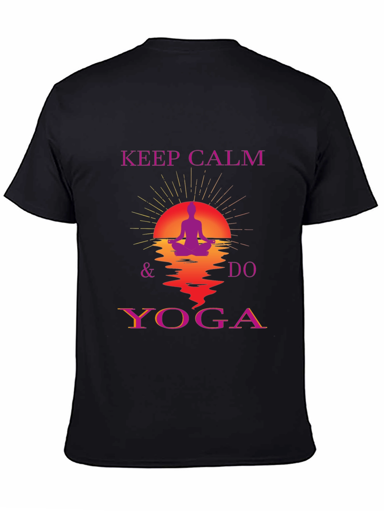 Keep Calm Do Yoga Graphic T-Shirt - Relaxed Fit