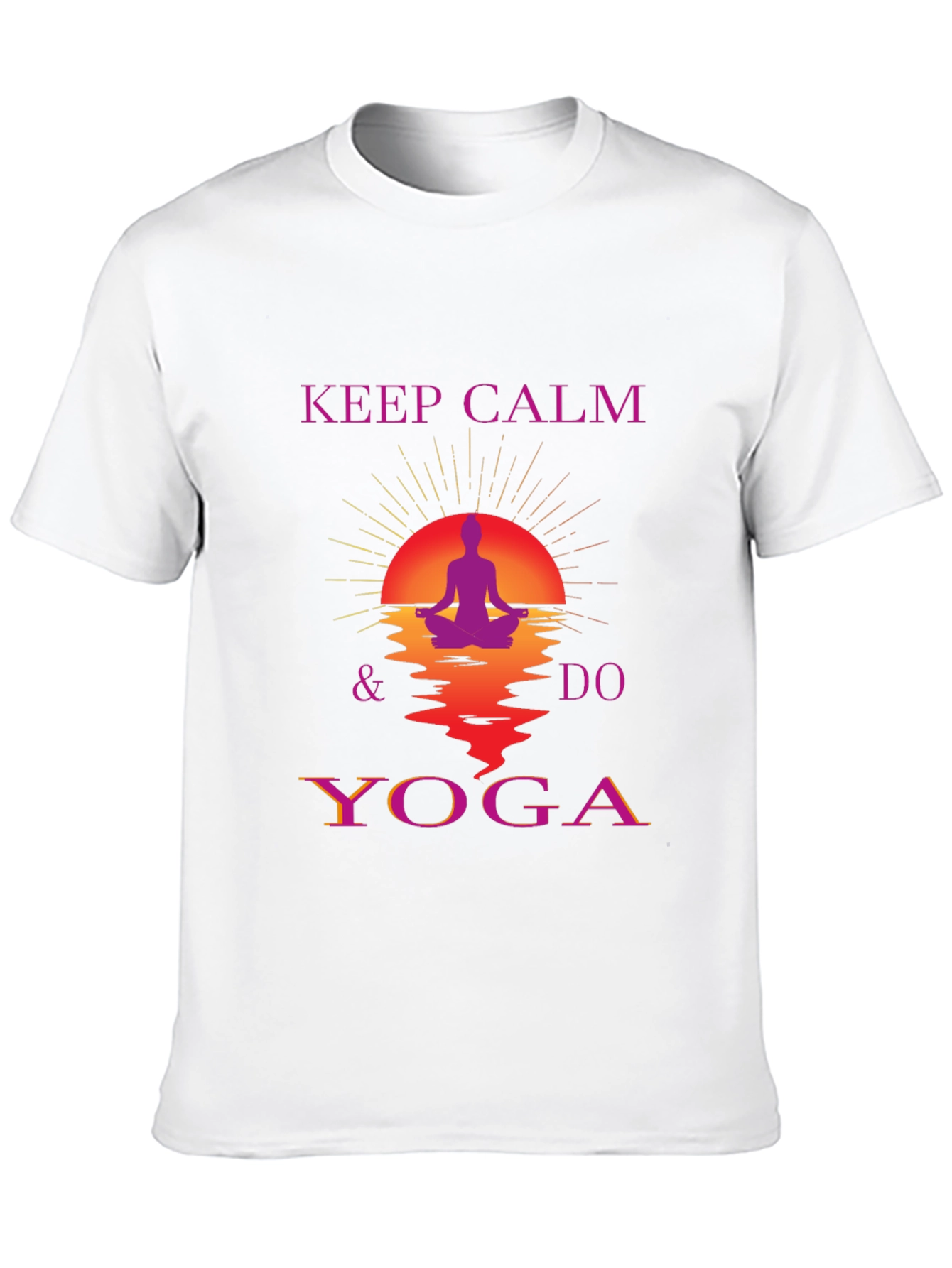 Keep Calm Do Yoga Graphic T-Shirt - Relaxed Fit