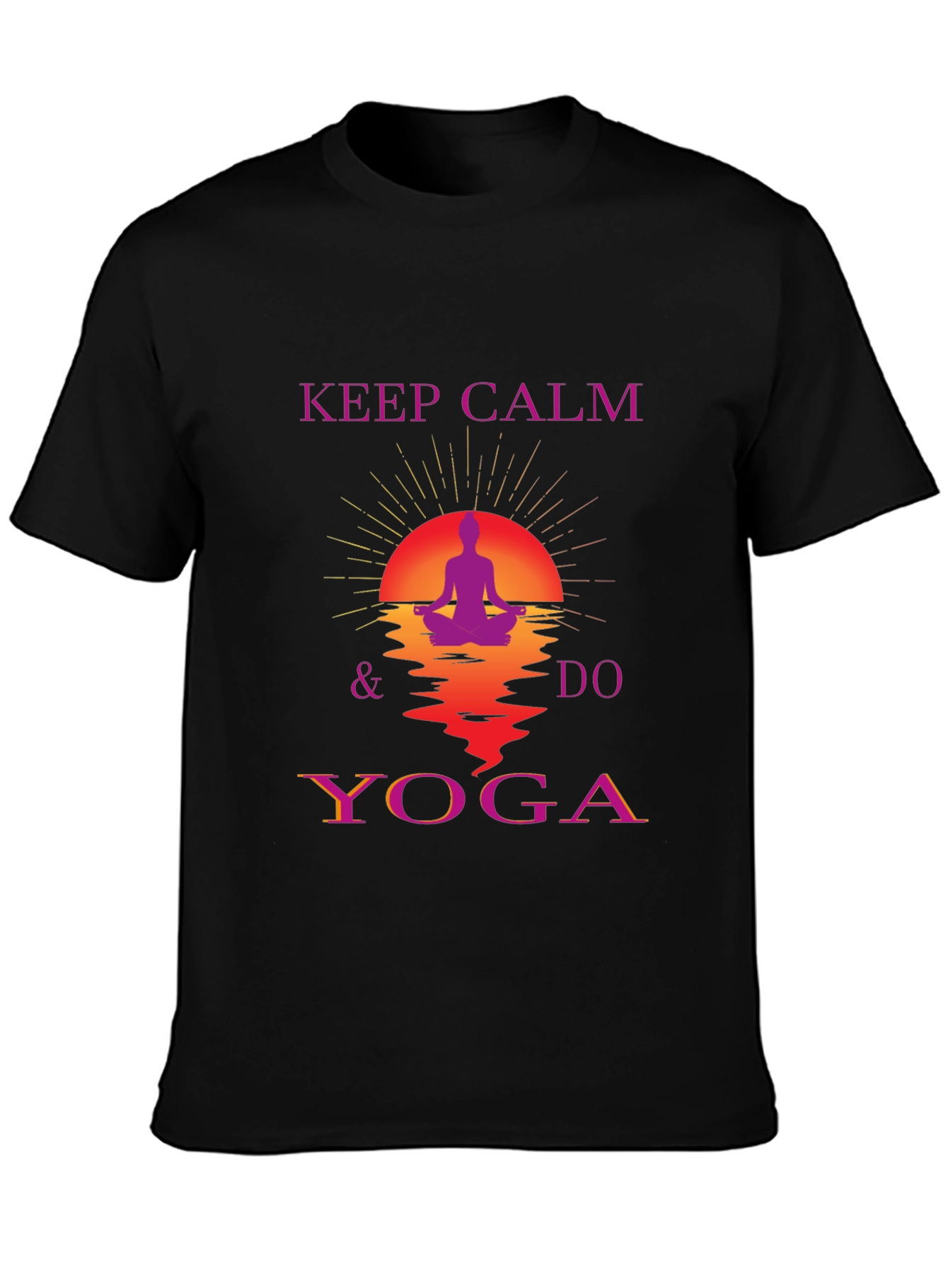 Keep Calm Do Yoga Graphic T-Shirt - Relaxed Fit