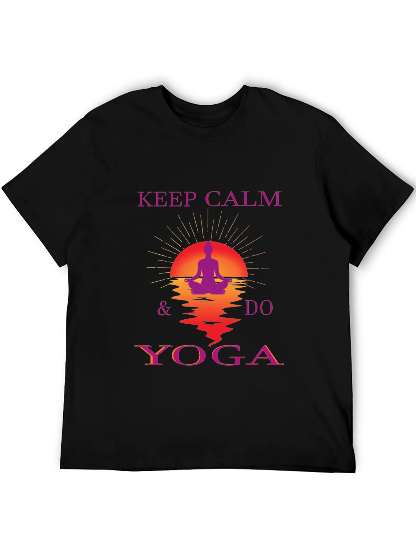 Keep Calm Do Yoga Graphic T-Shirt - Relaxed Fit