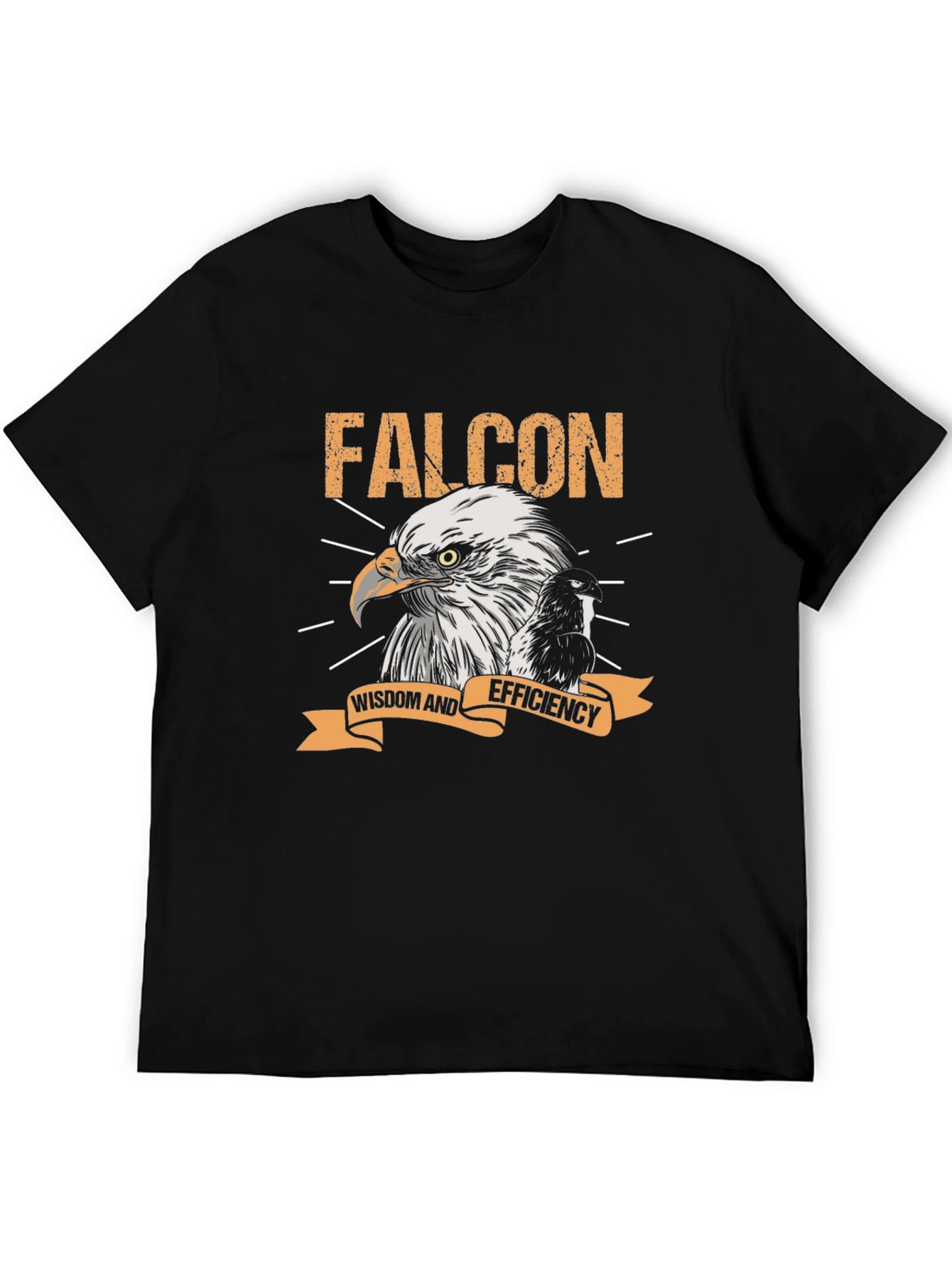 Falcon Wisdom & Efficiency Graphic Tee - Black