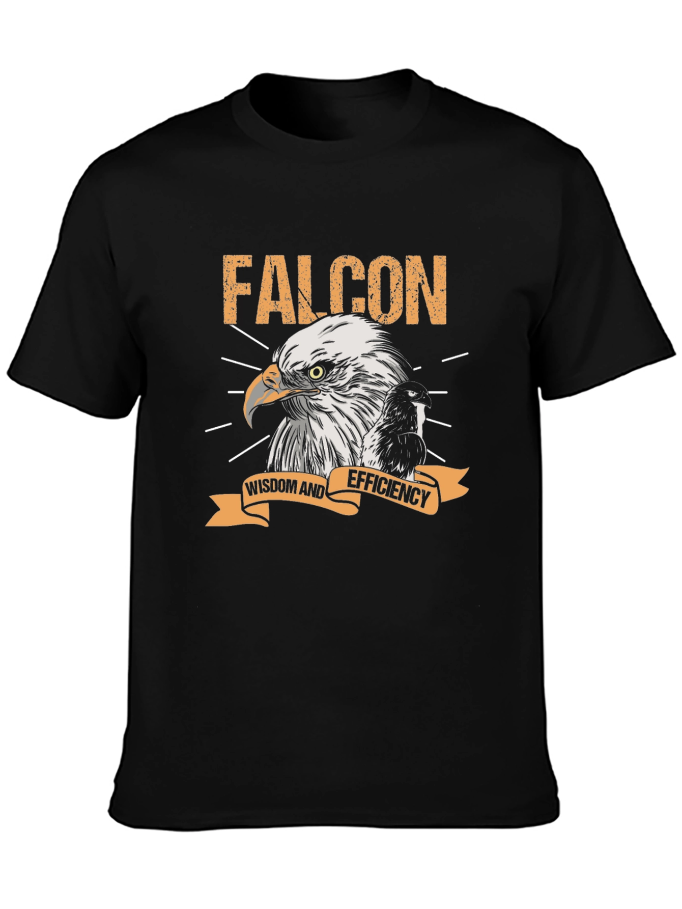 Falcon Wisdom & Efficiency Graphic Tee - Black