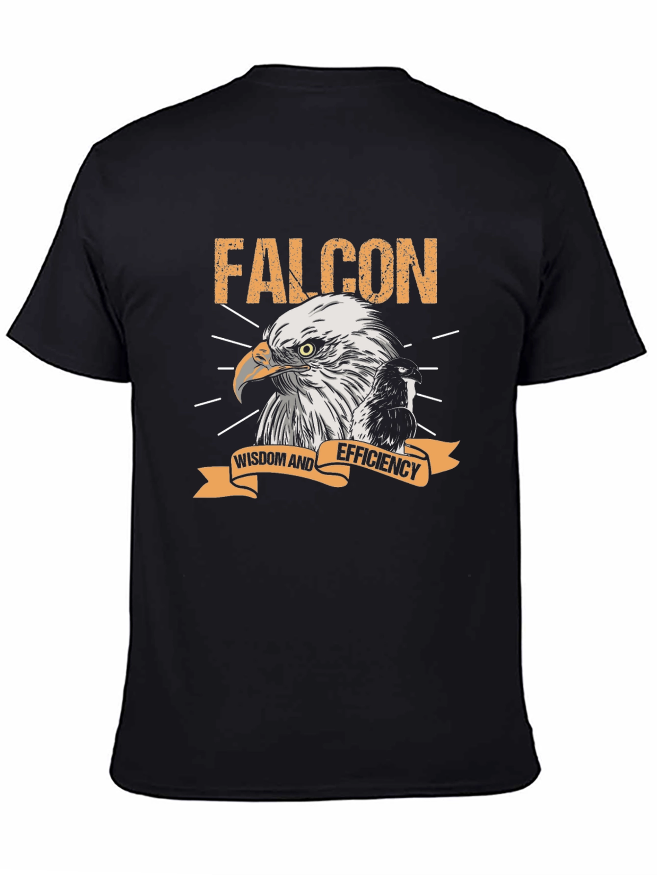 Falcon Wisdom & Efficiency Graphic Tee - Black