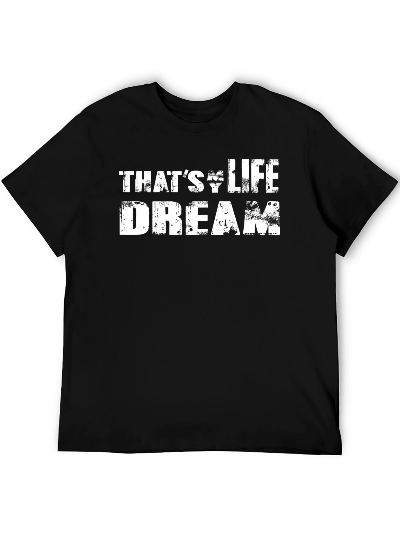 Thats Life Dream Graphic Tee - Mens Black T-Shirt