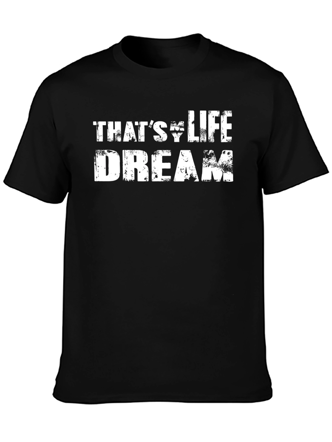 Thats Life Dream Graphic Tee - Mens Black T-Shirt