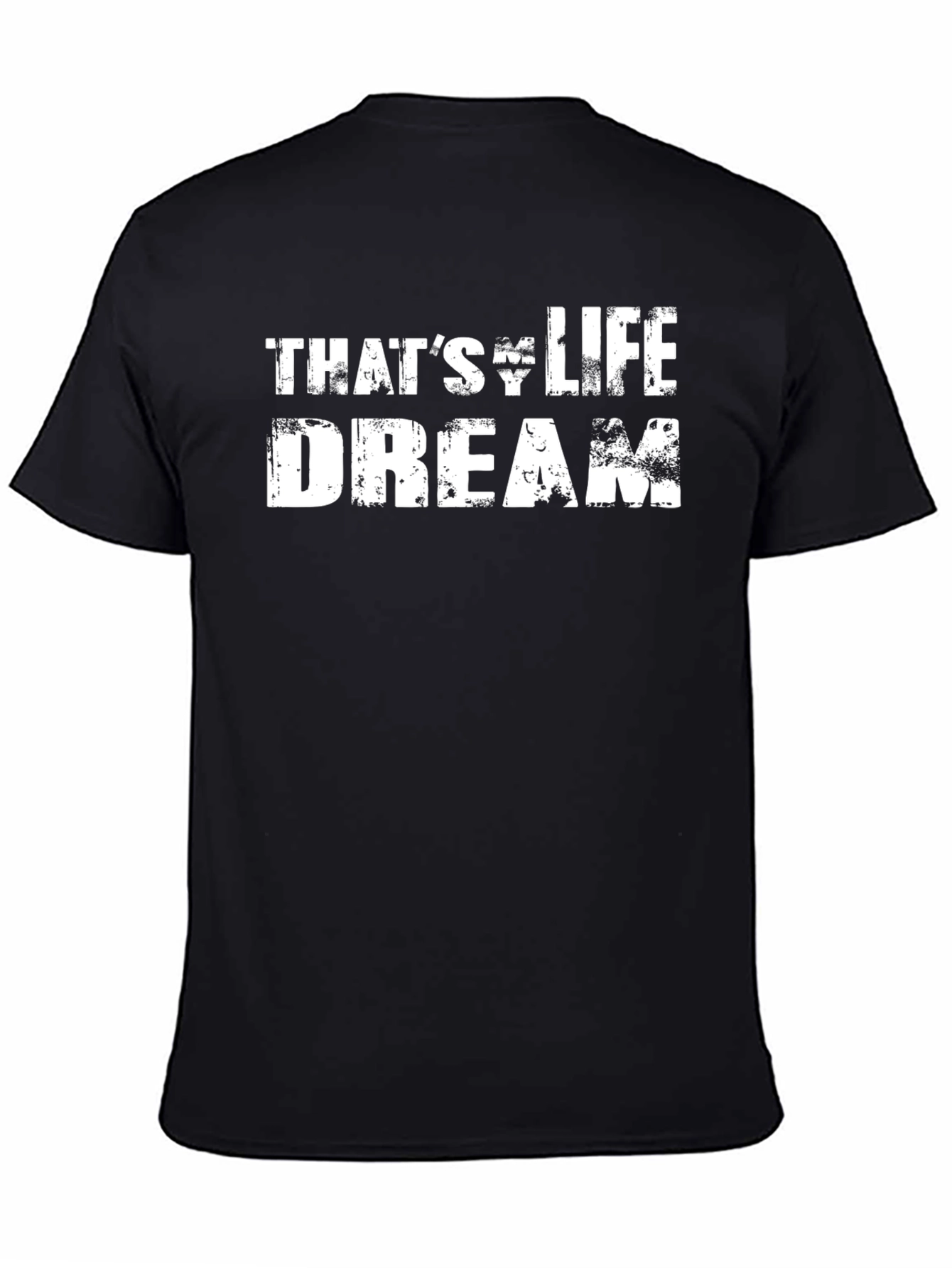 Thats Life Dream Graphic Tee - Mens Black T-Shirt