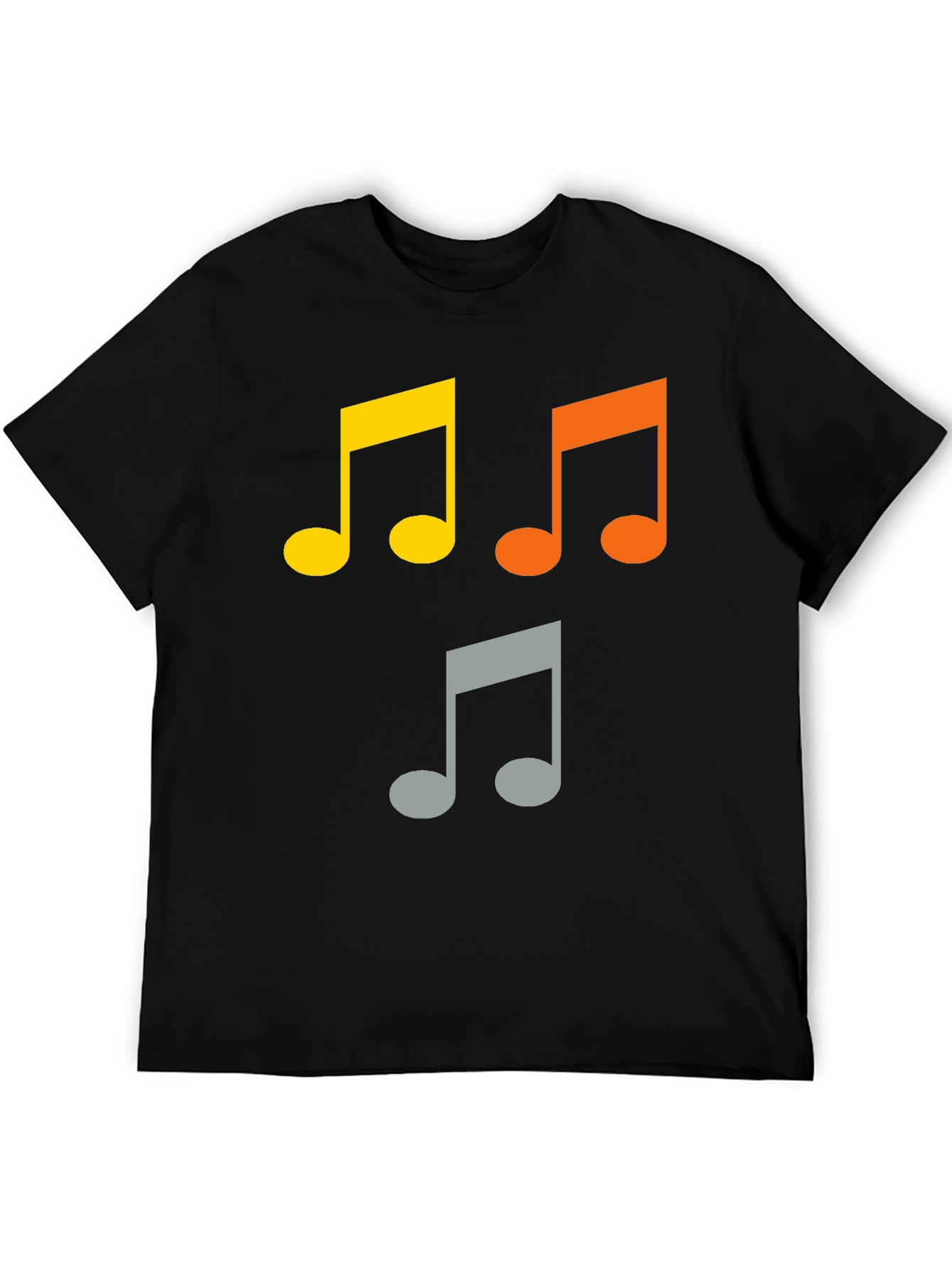 Musical Note T-Shirt - Black Cotton Tee
