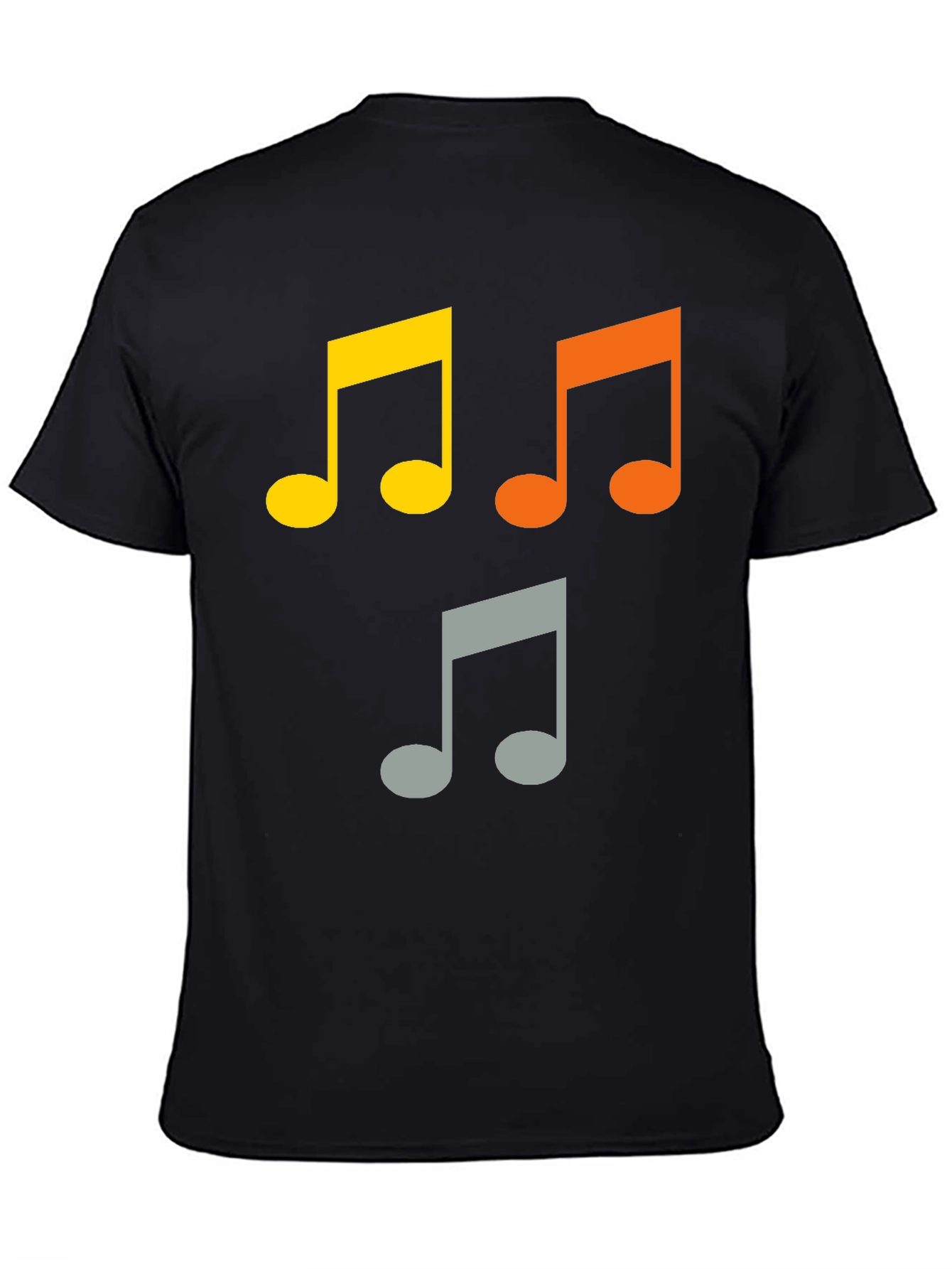 Musical Note T-Shirt - Black Cotton Tee