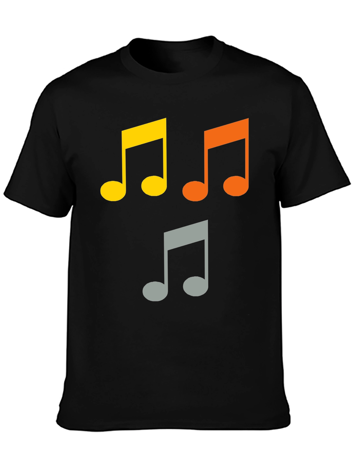 Musical Note T-Shirt - Black Cotton Tee