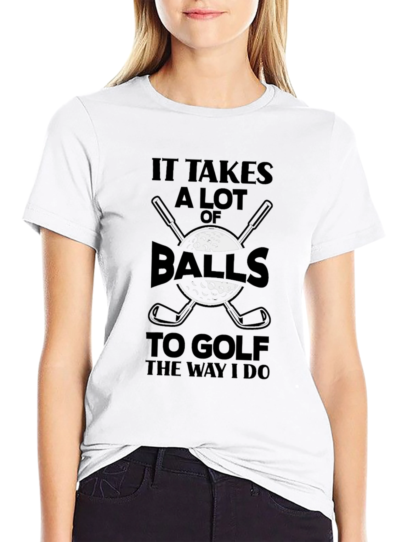 Funny Golf T-Shirt - It Takes Balls to Golf