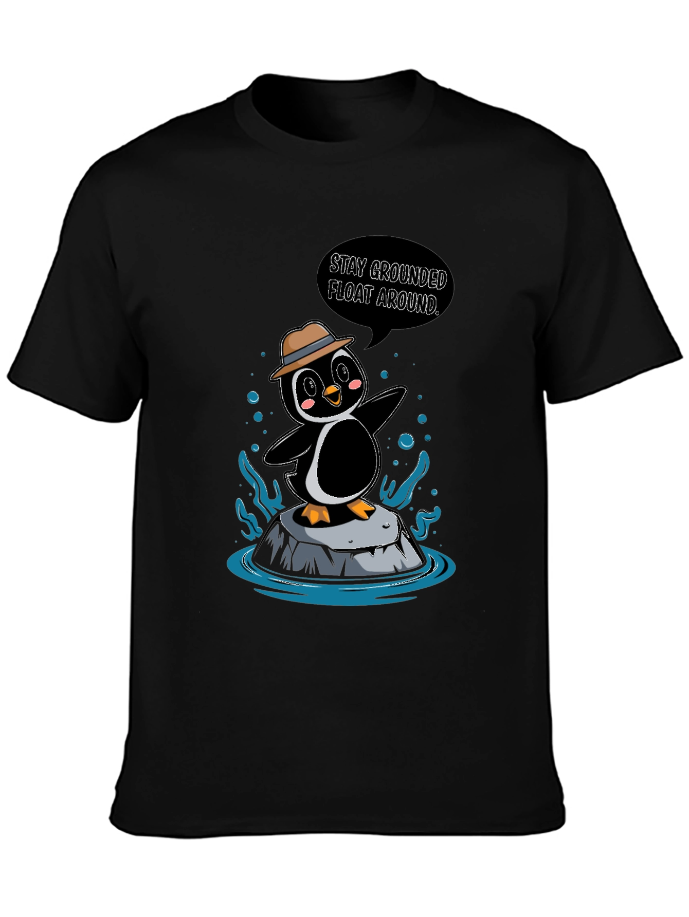 Stay Grounded Penguin Graphic Tee