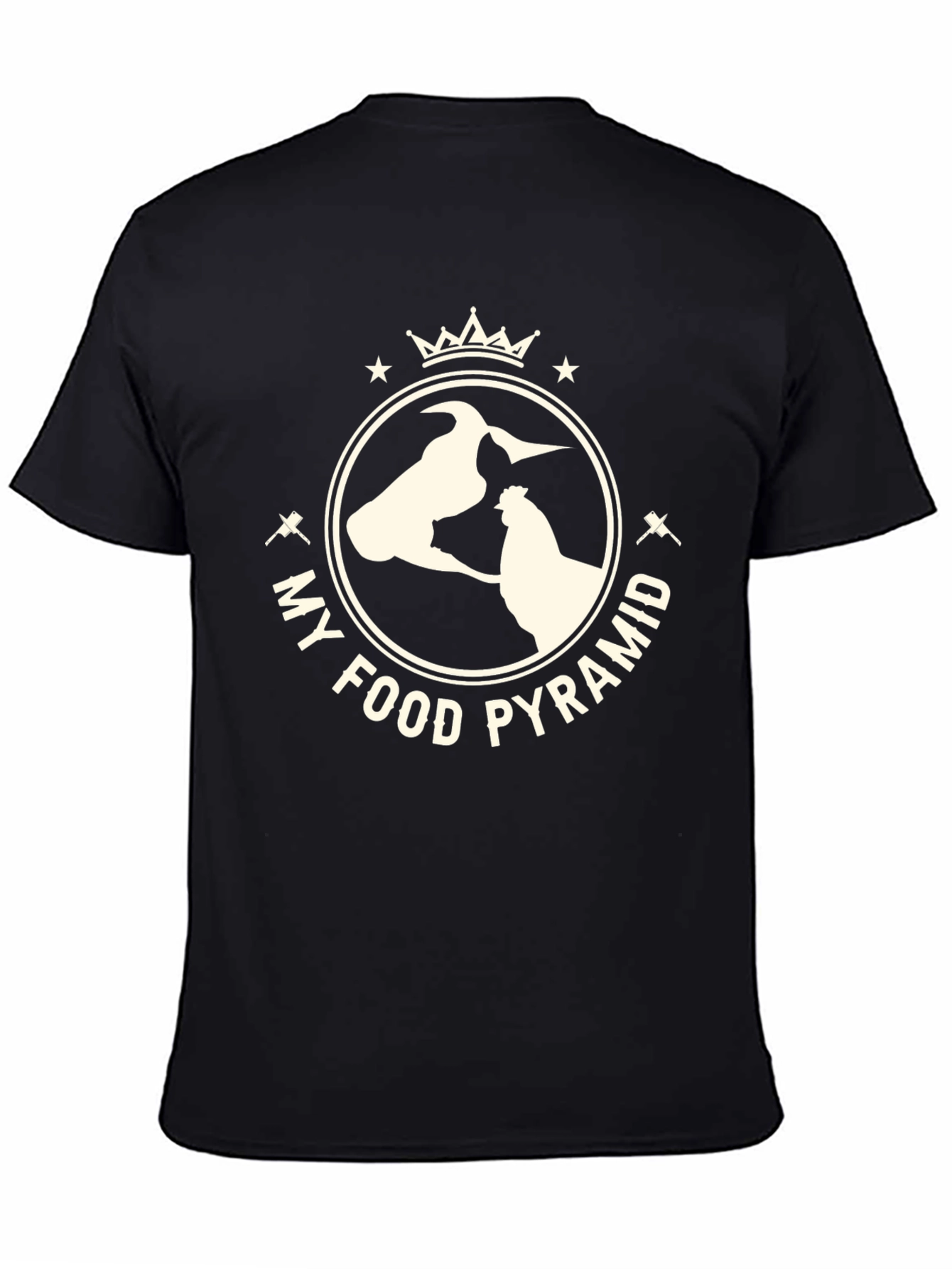 My Food Pyramid Graphic Tee - Funny Animal Shirt