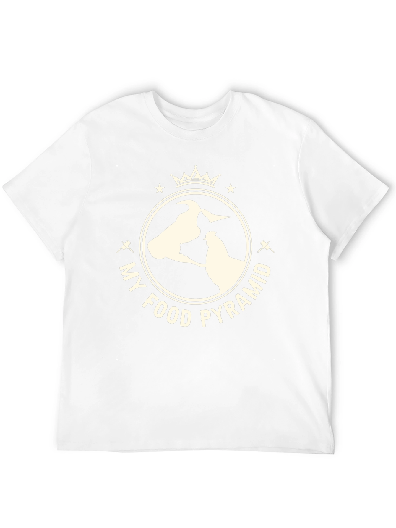 My Food Pyramid Graphic Tee - Funny Animal Shirt