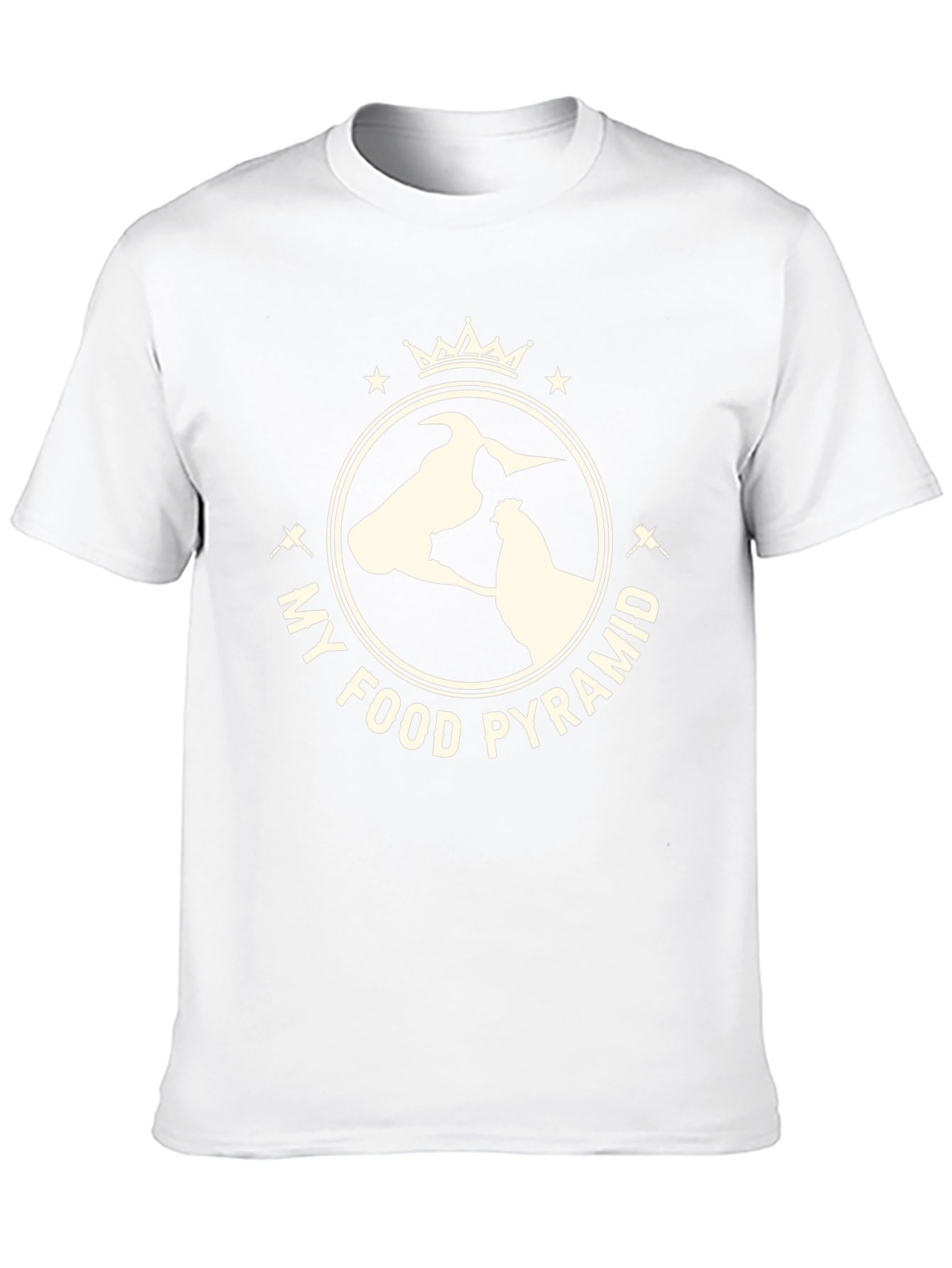 My Food Pyramid Graphic Tee - Funny Animal Shirt