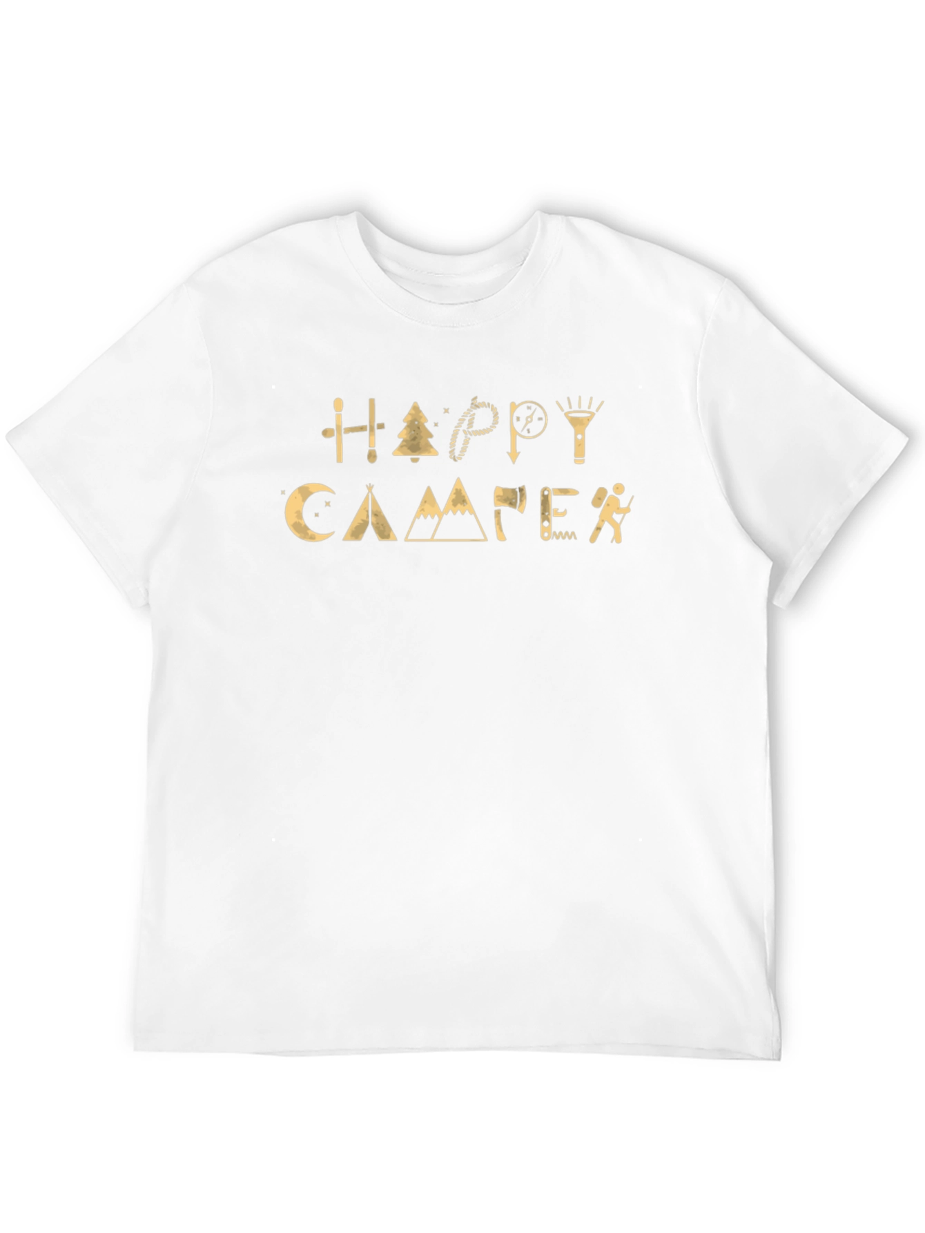 Happy Camper Graphic T-Shirt - Camping Adventure Tee