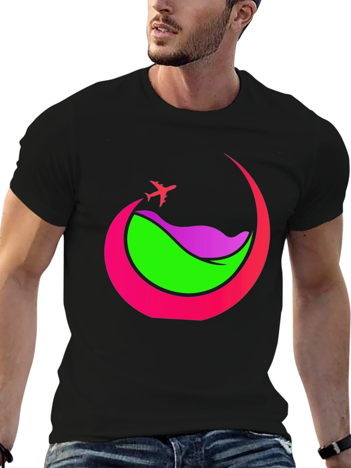 Travel Graphic Tee - Airplane Adventure Shirt